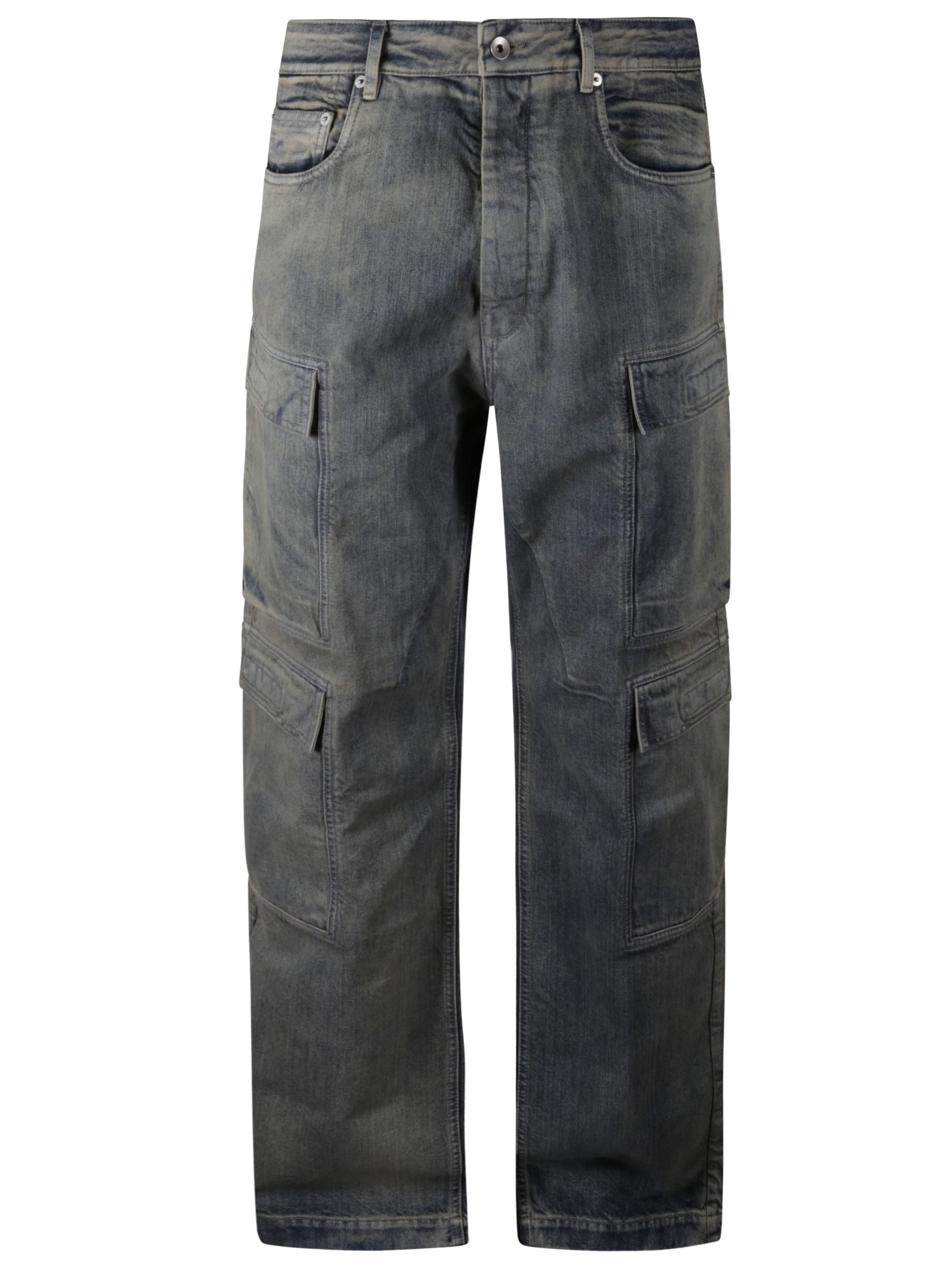 Rick Owens Drkshdw Cargo Denim In Blue