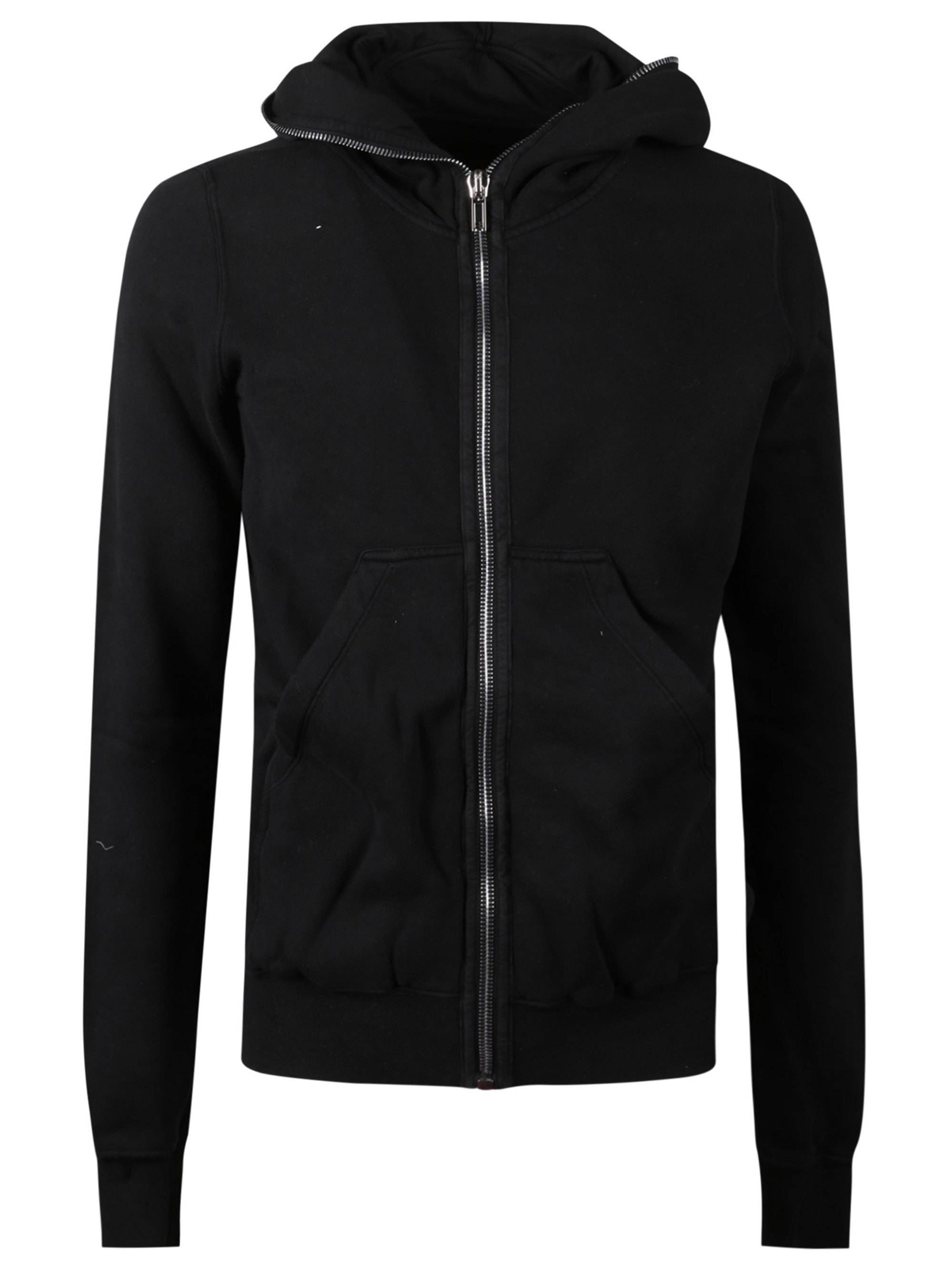 Rick Owens Drkshdw Hoodie Zipped Down In Black