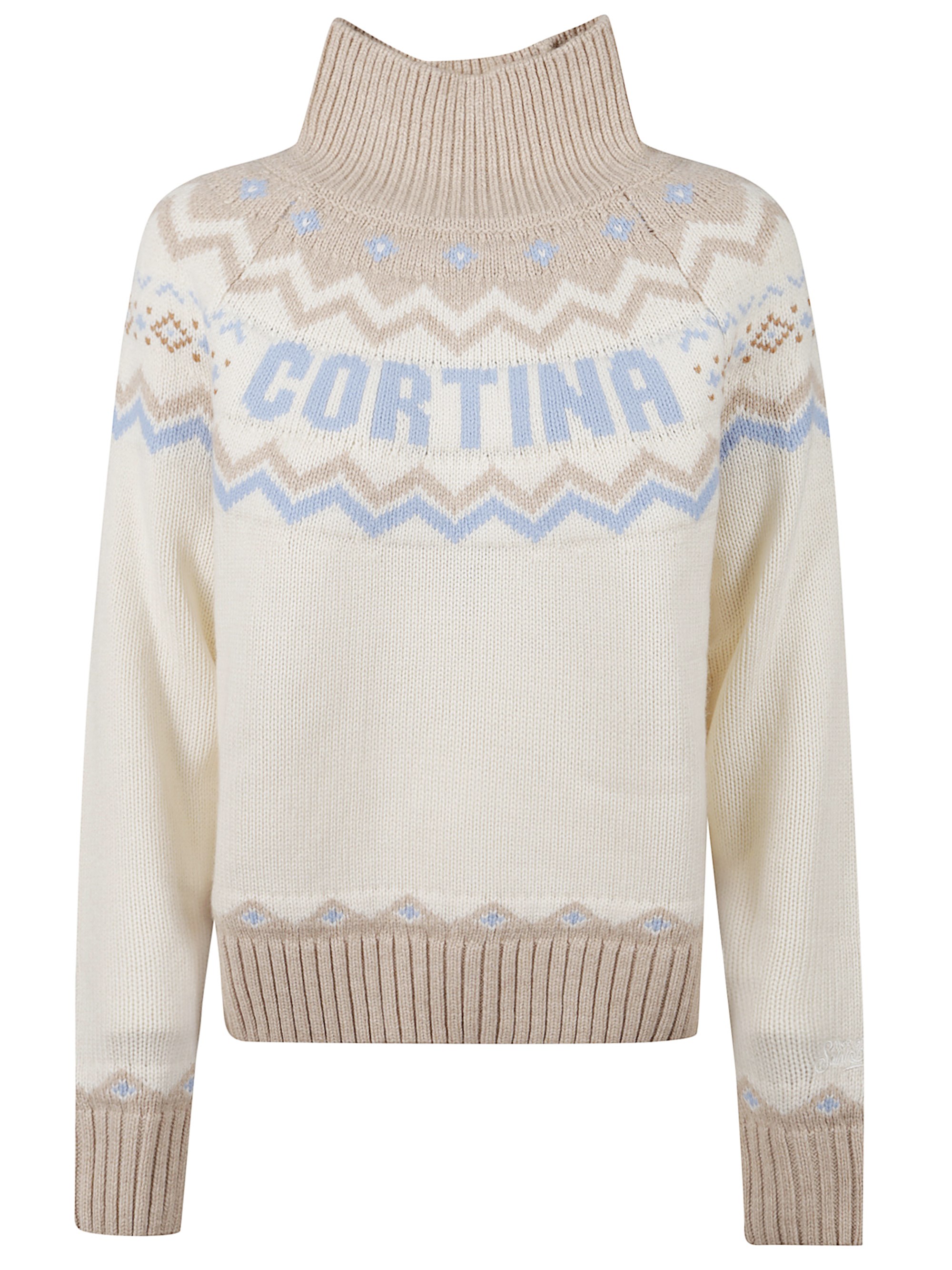 Mc2 Saint Barth Roll-neck Sweater In Multi