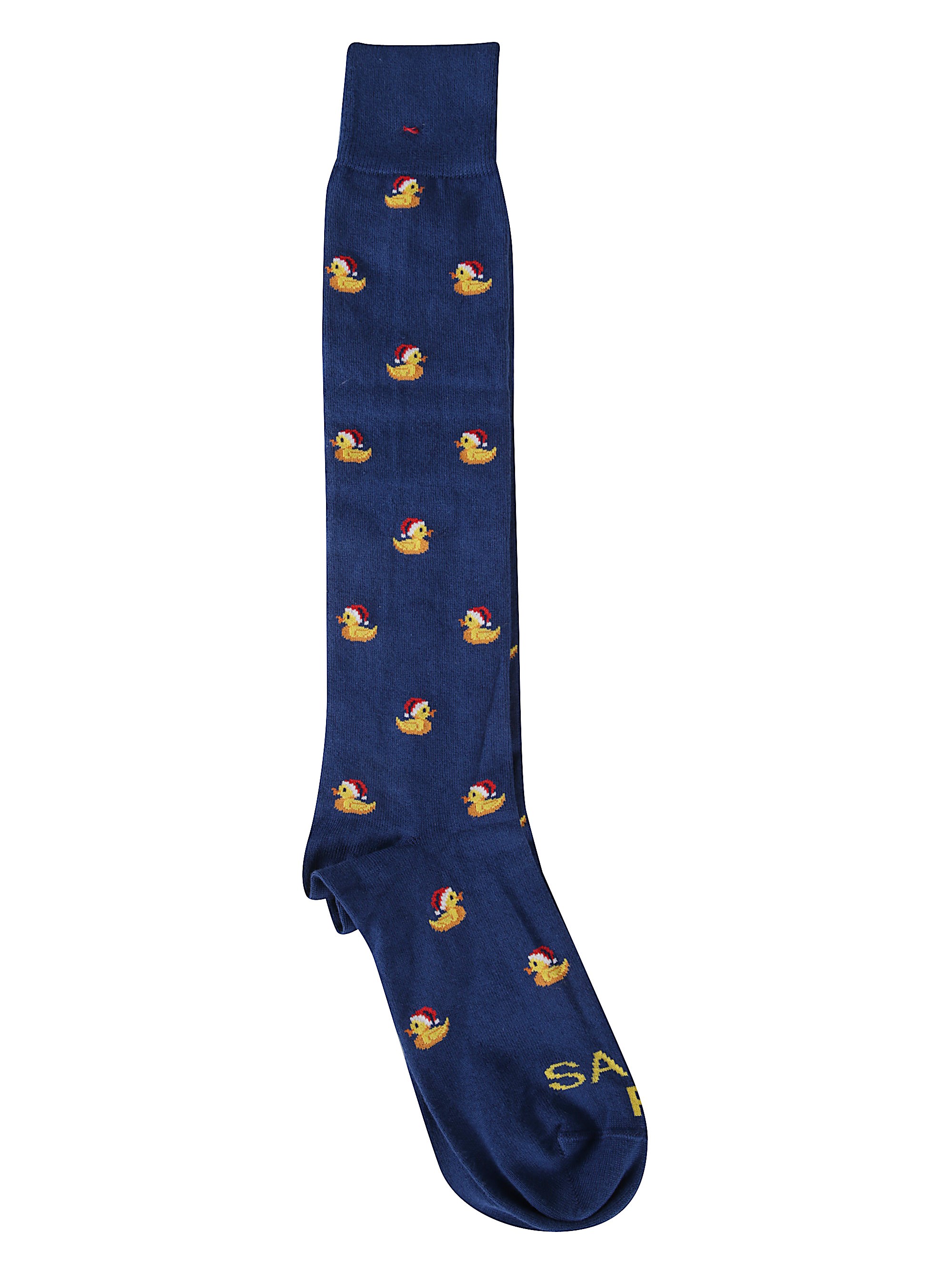 Mc2 Saint Barth Knee-high Duck Pattern Hosiery Collection In Blue