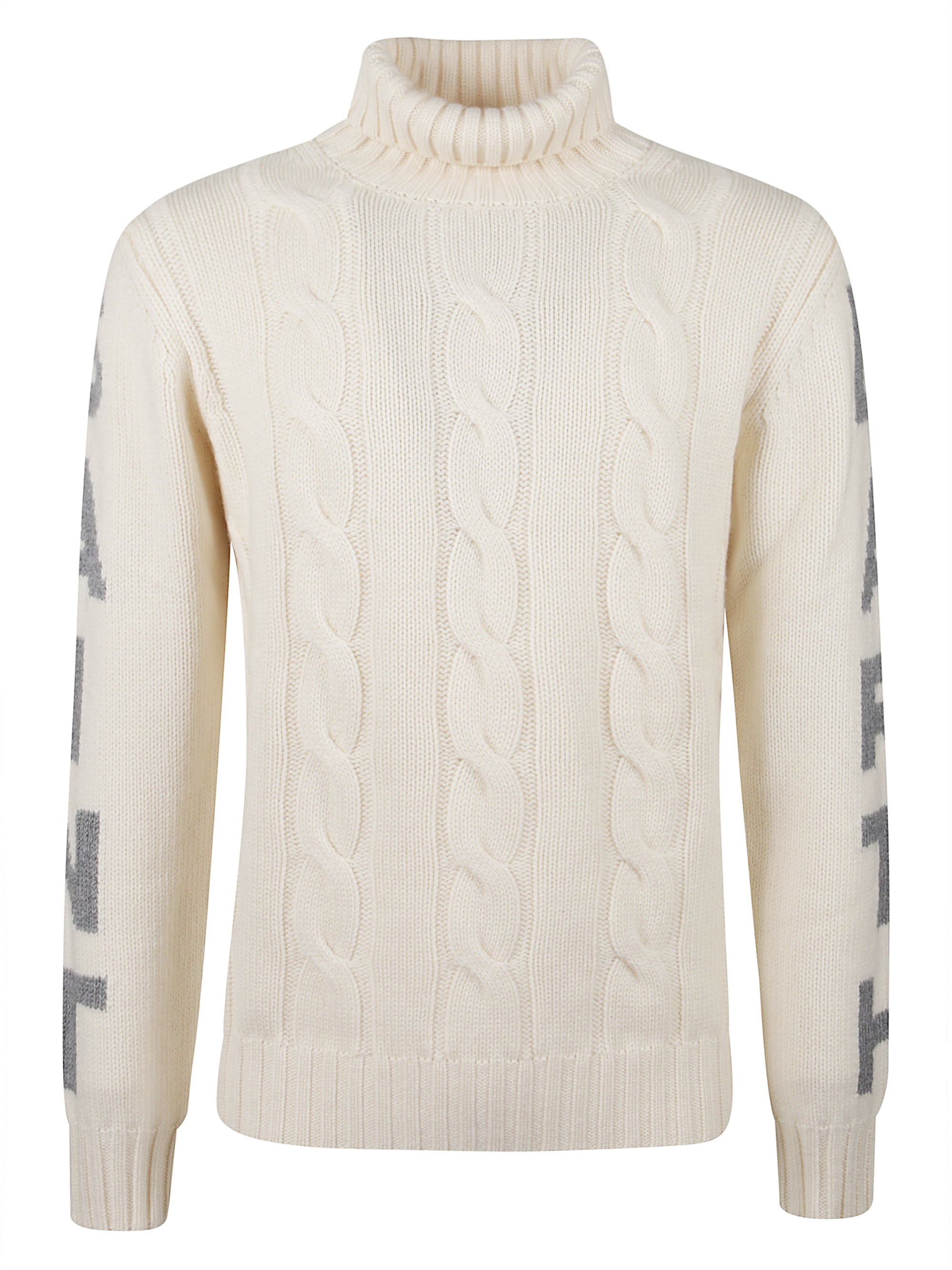Mc2 Saint Barth Fisherman Turtleneck In Neutral