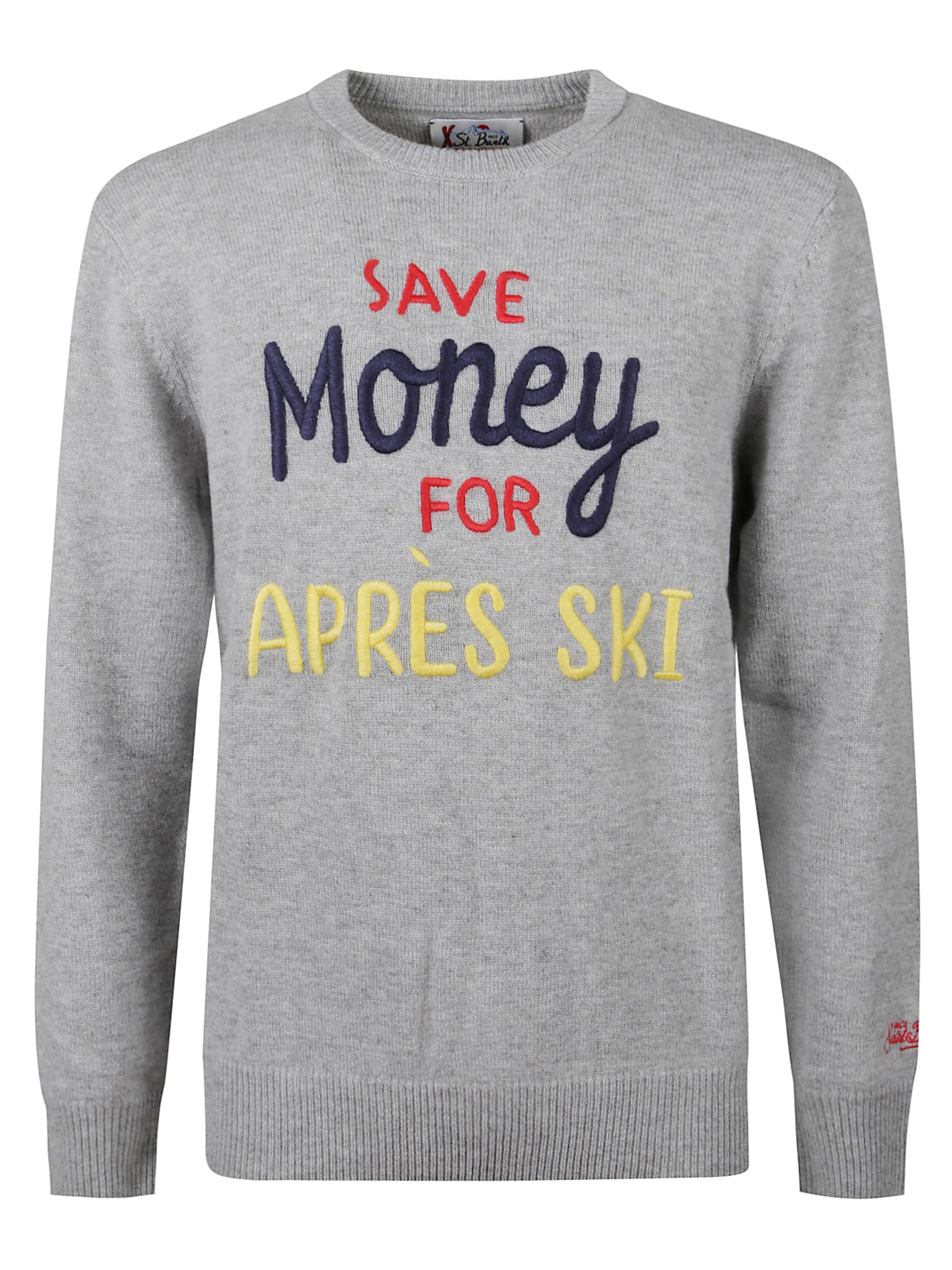 Mc2 Saint Barth Heron Long Sleeve Crew Neck Sweatshirt In Gray