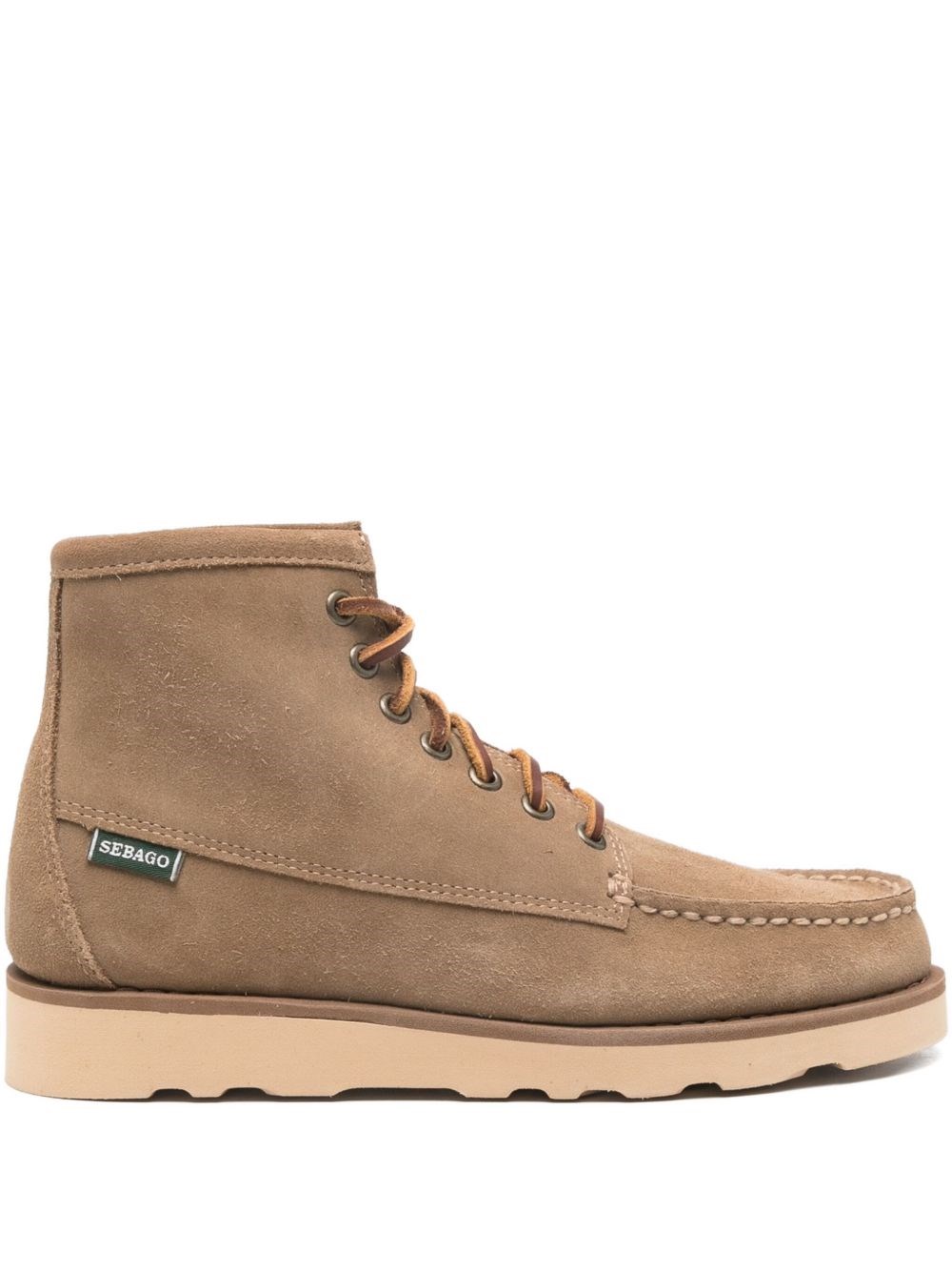 Sebago Striged Leather Ankle Boot