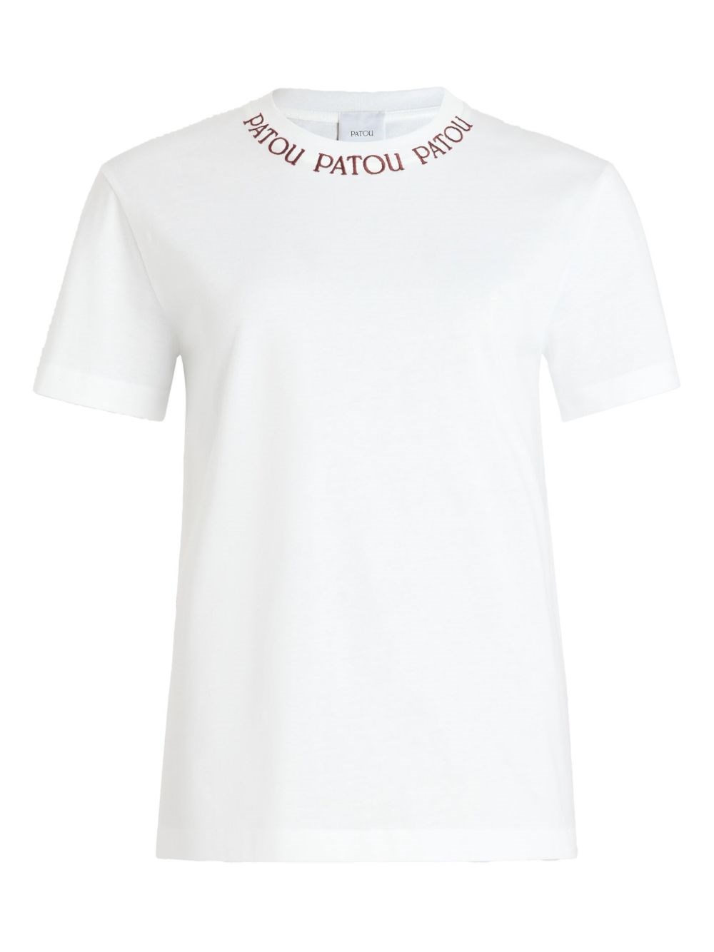 PATOU Embroidered Collar Short Sleeves T-Shirt