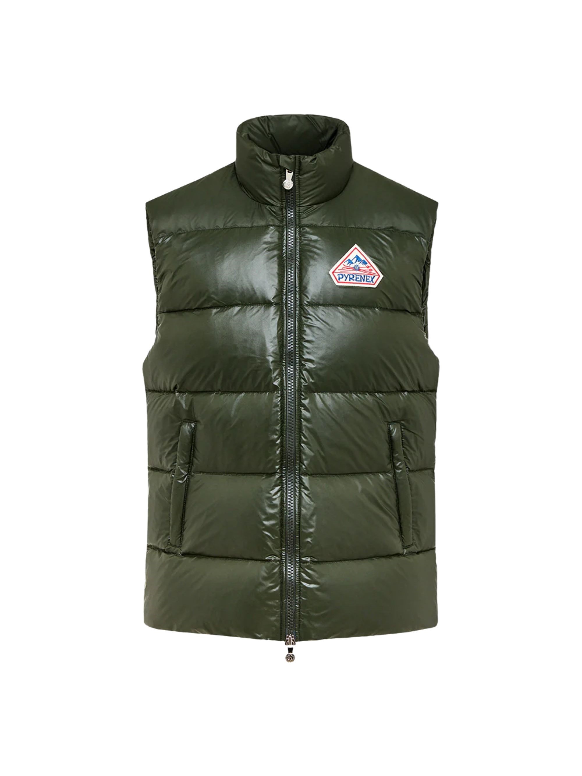 Pyrenex Down Vest With Logo John In Sand