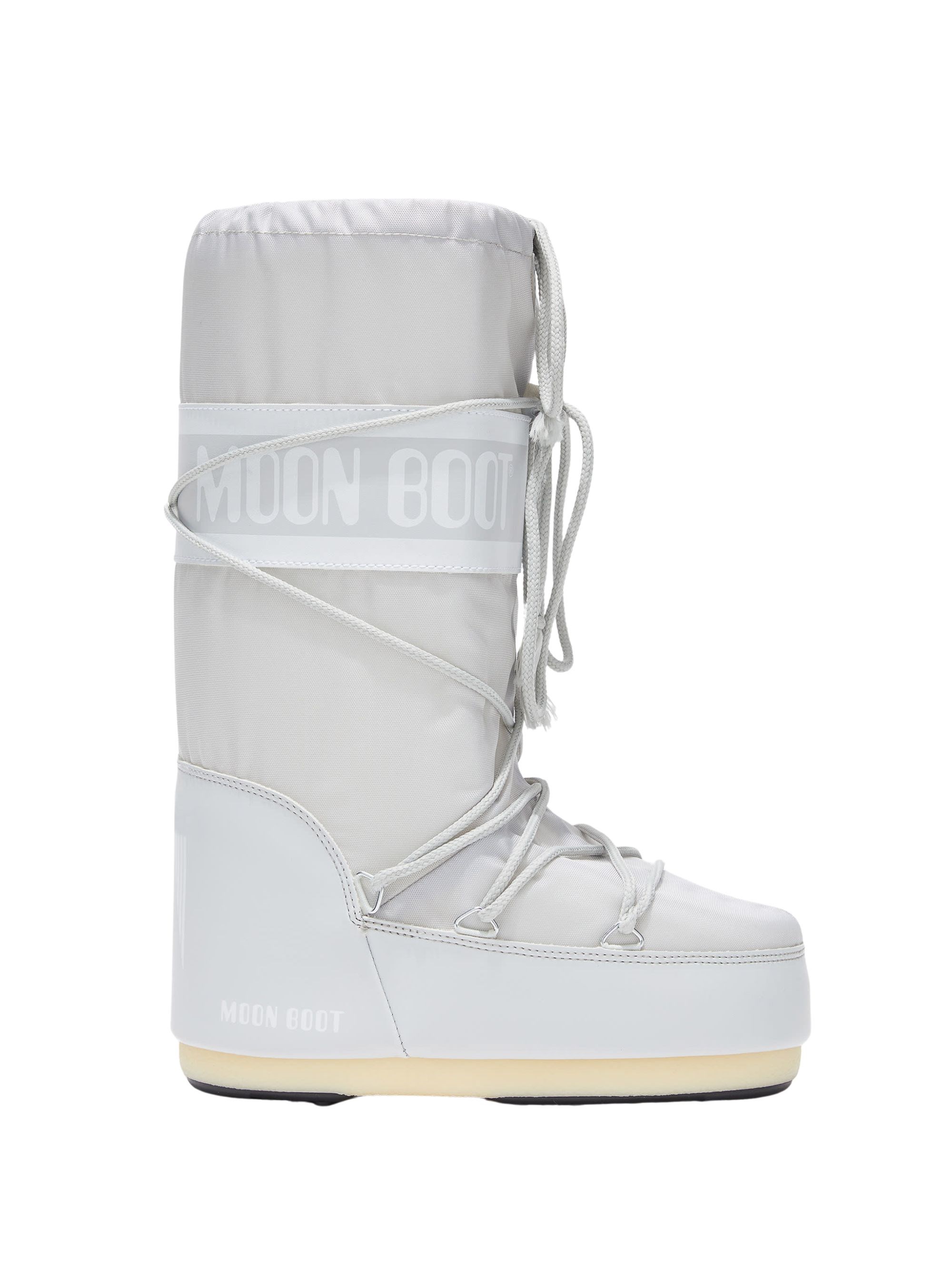 Moon Boot Boots With Logo In White