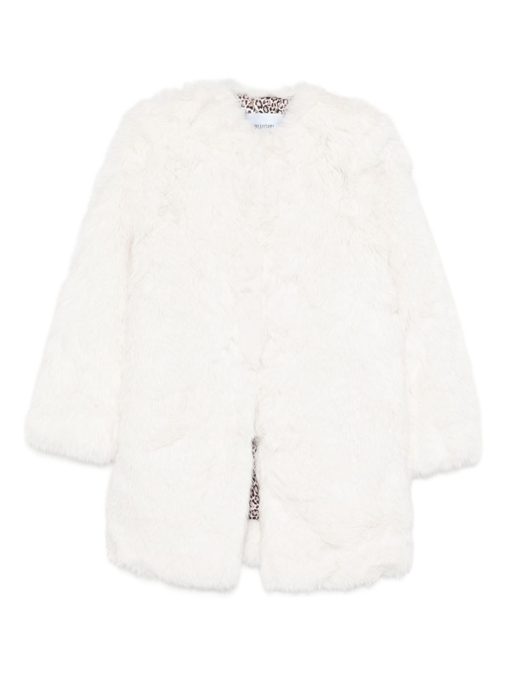 Blugirl Faux-fur Coat In White
