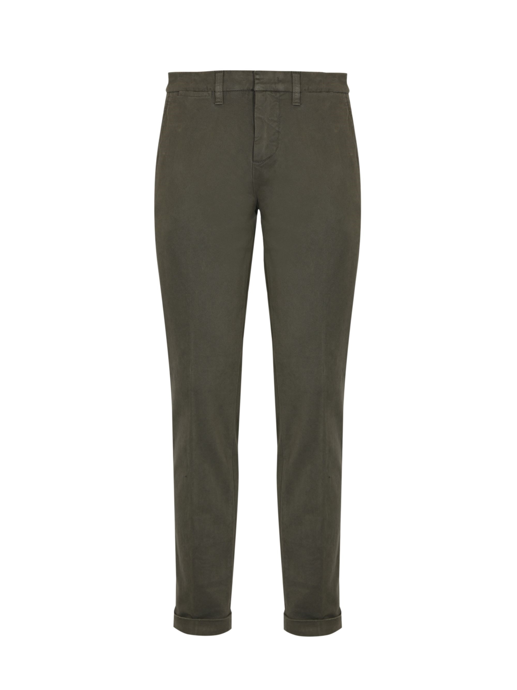 Fay Tailored Capri Style Trousers Featuring Pockets In Animal Print