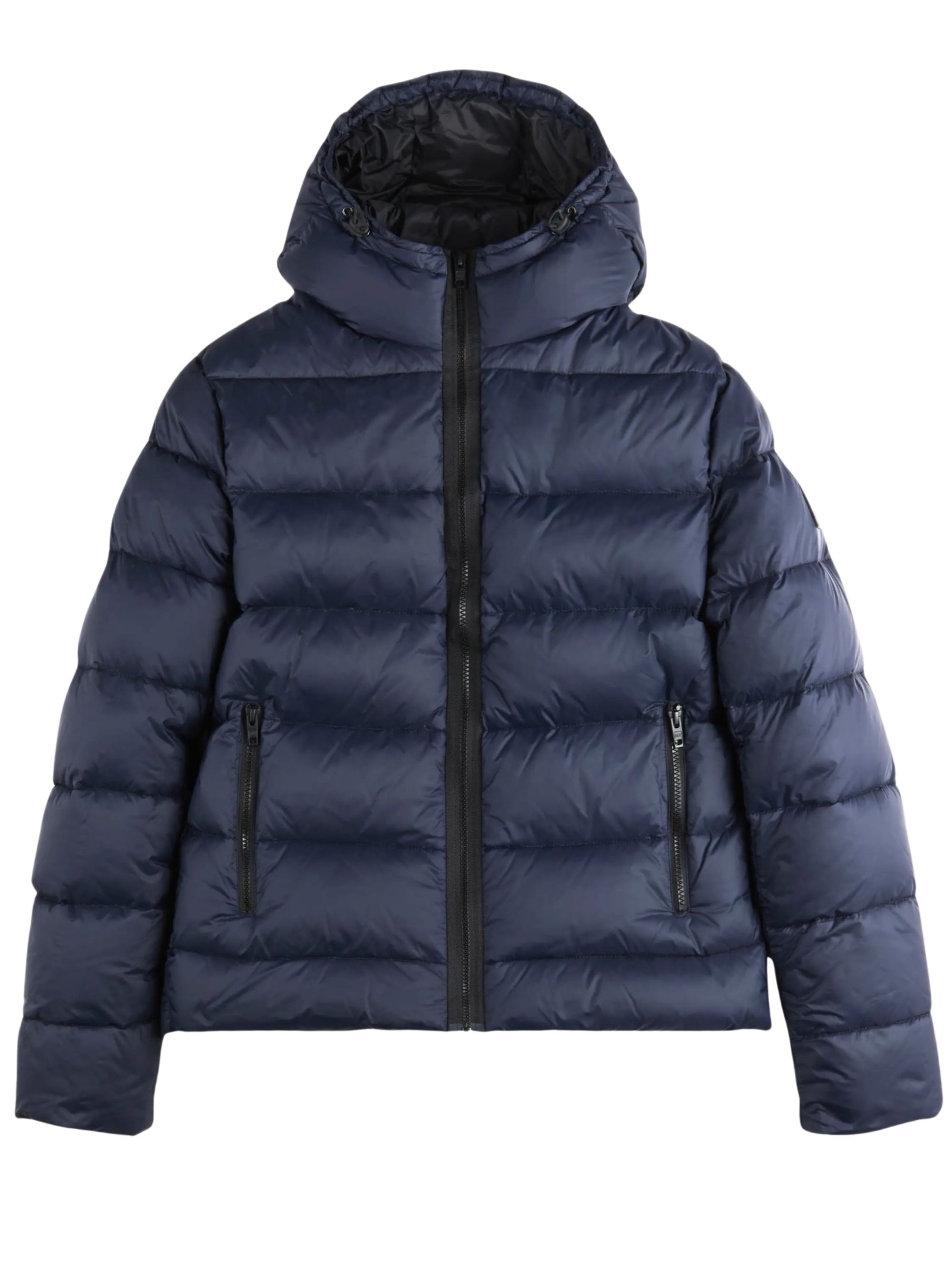 Fay Quilted Coat Featuring Hood And Pockets In Multi