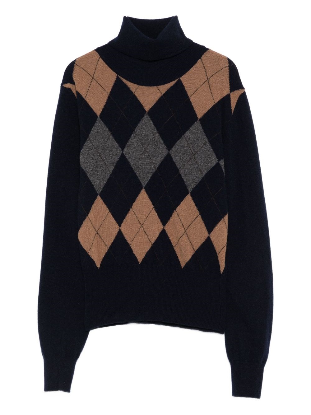 Jucca Turtleneck Jumper With Ballantyne Pattern In Multi
