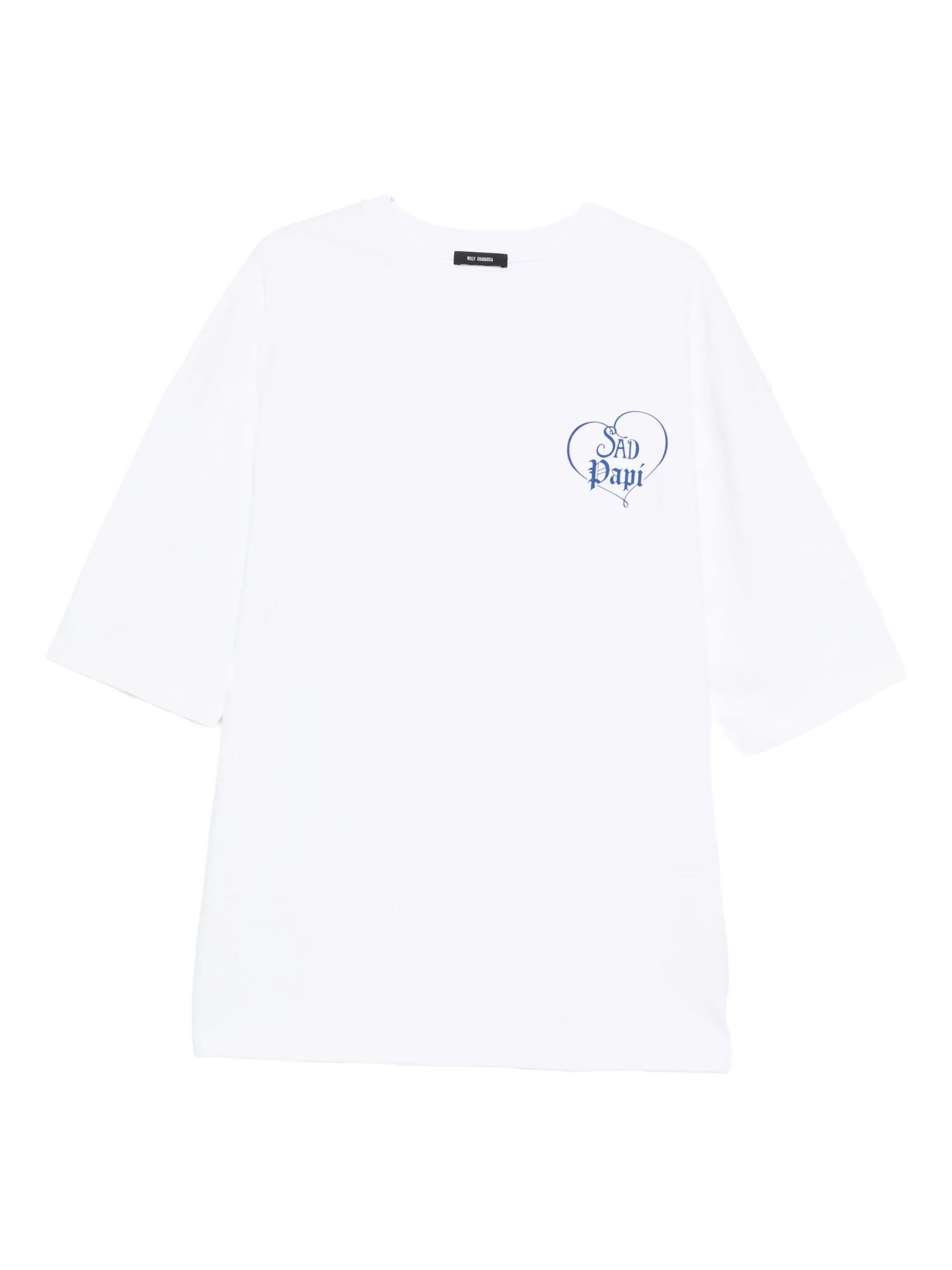 Willy Chavarria White Sad Papi T-shirt In White