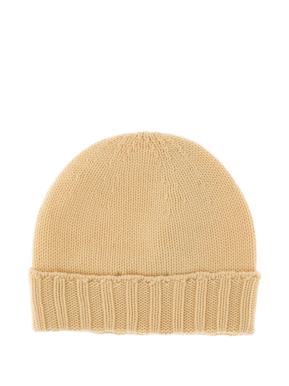 Drumohr Wool Beanie Hat In Neutral