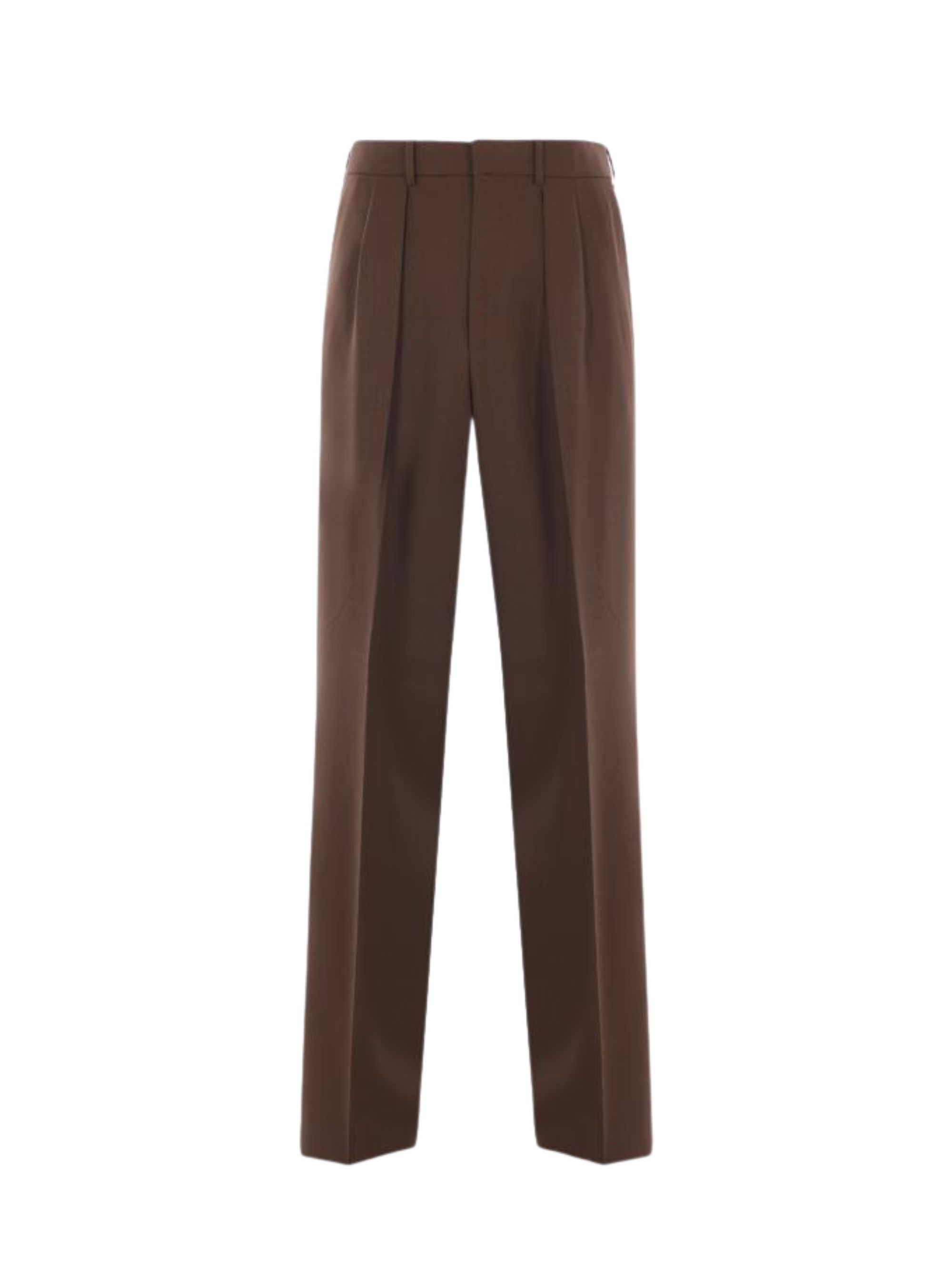 Tom Ford Broken Twill Trousers With Double Pleat