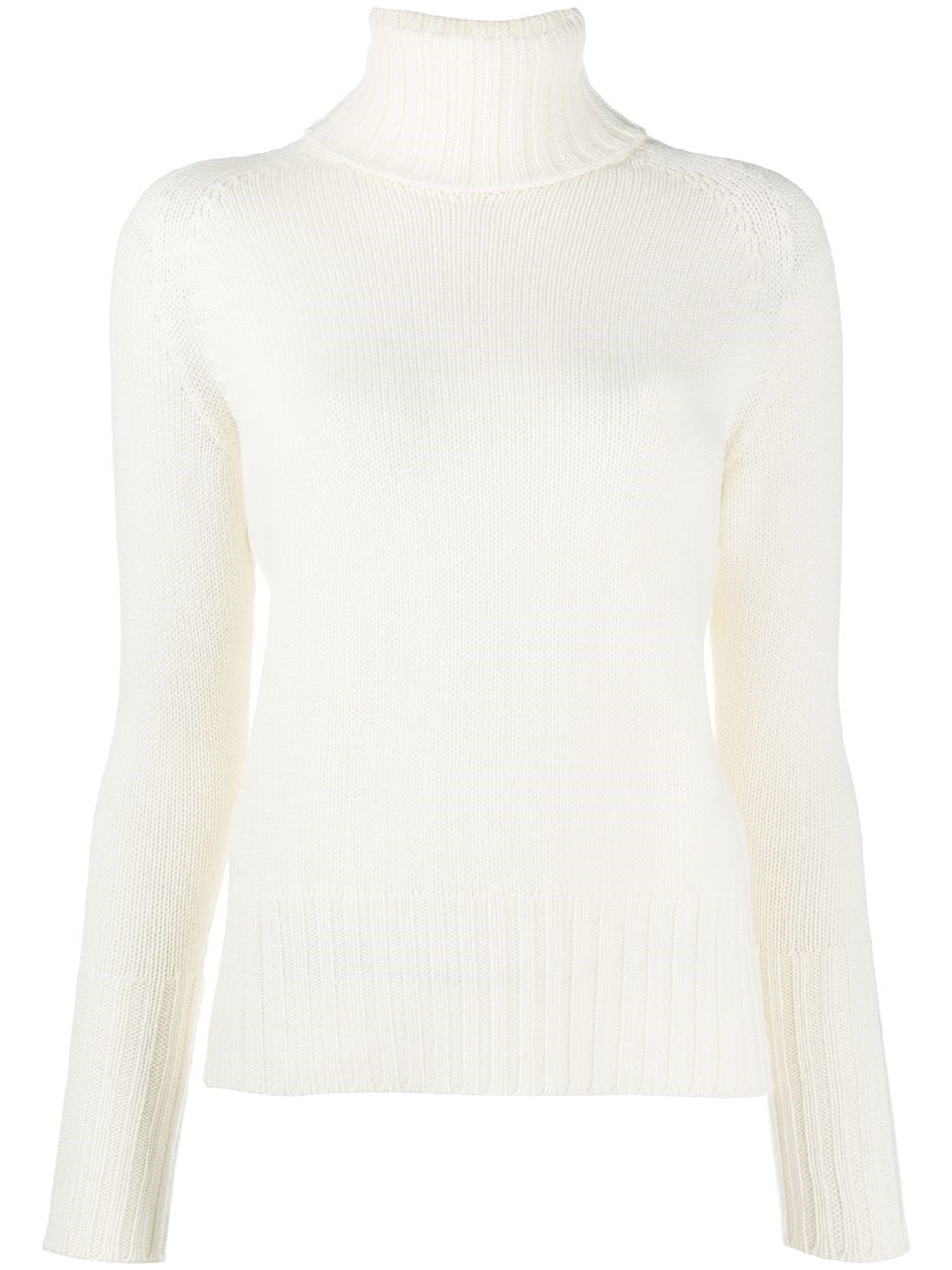 Drumohr High Neck Sweater In White