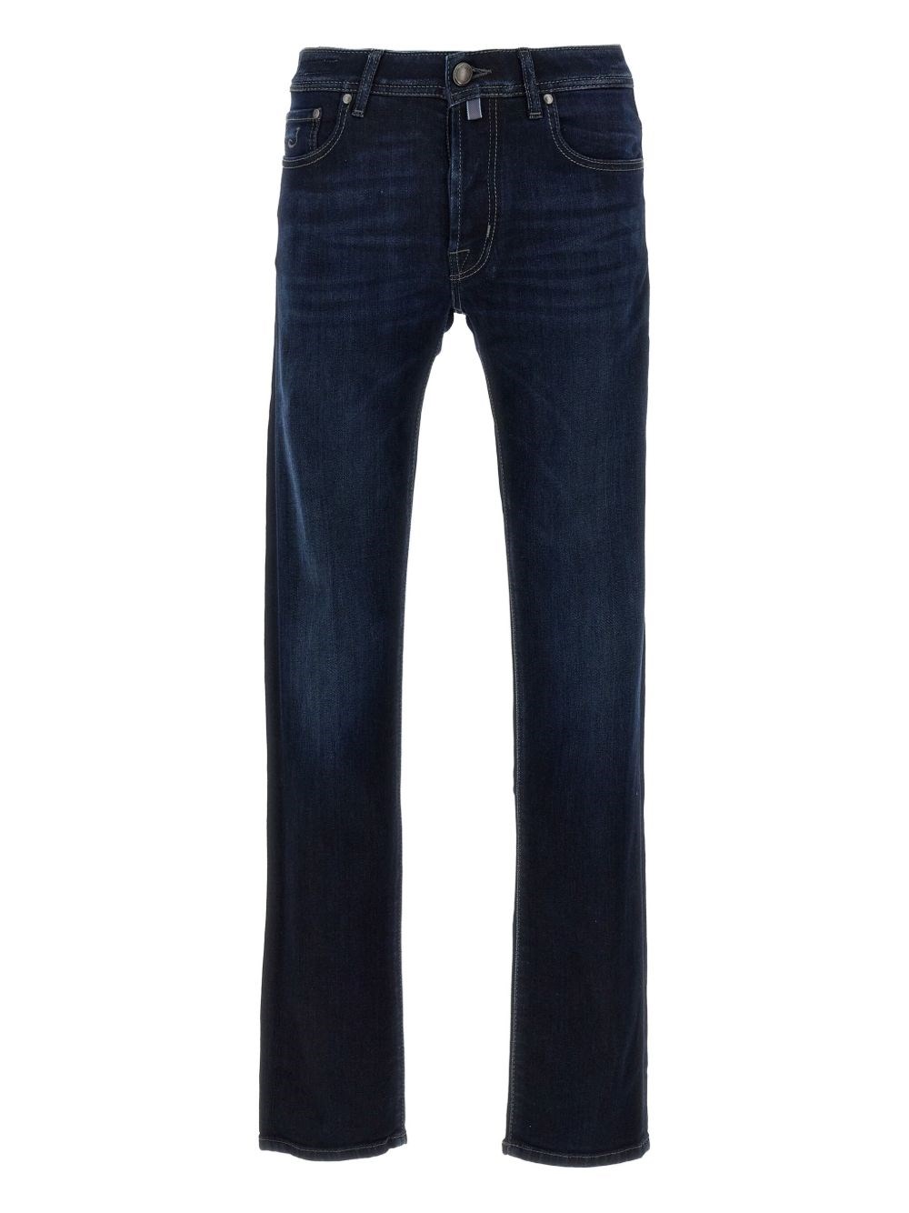 Jacob Cohen Five-pocket Denim Trousers Featuring Belt Loops In Blue