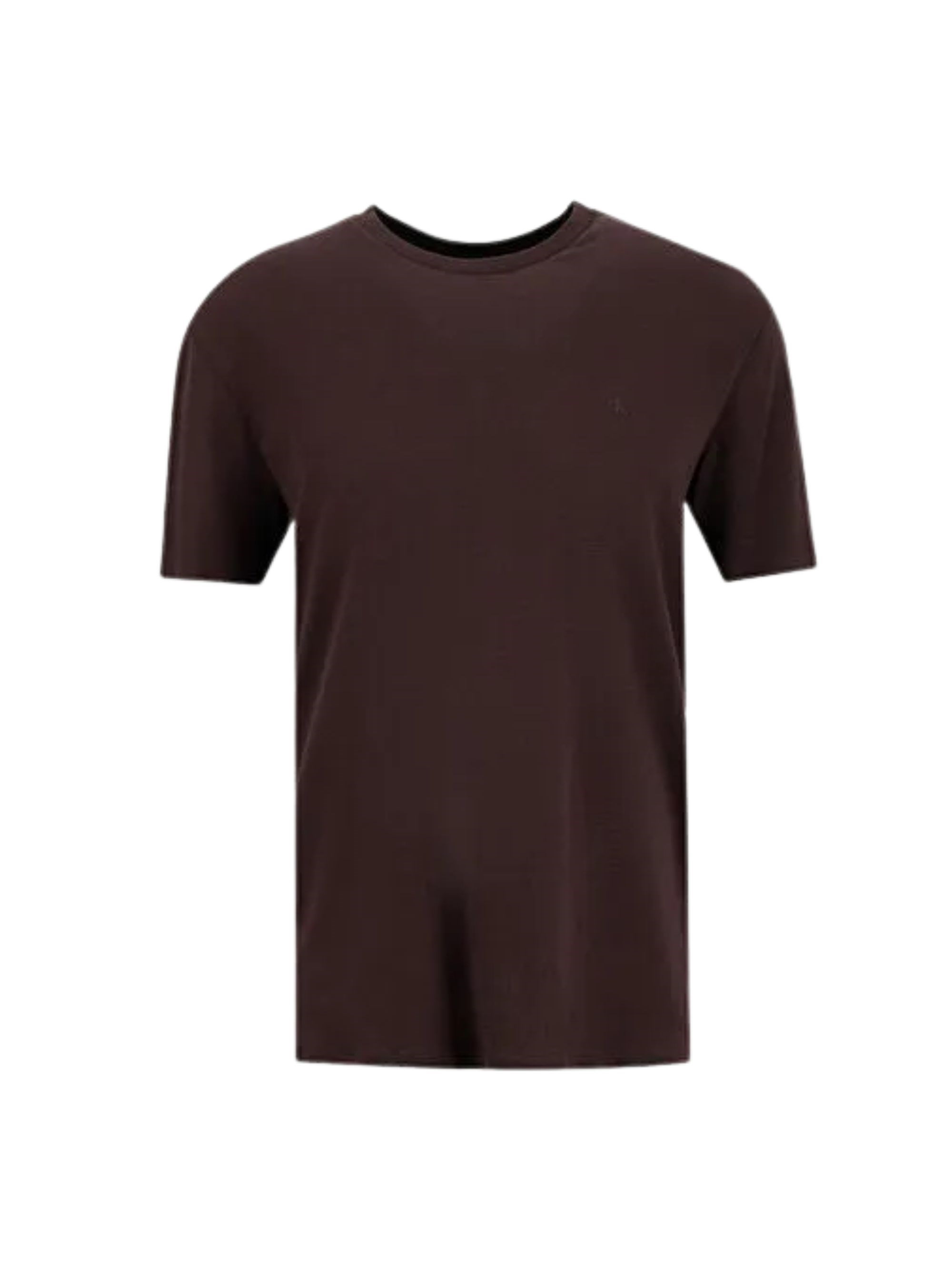 Calvin Klein Cotton T-shirt In Brown