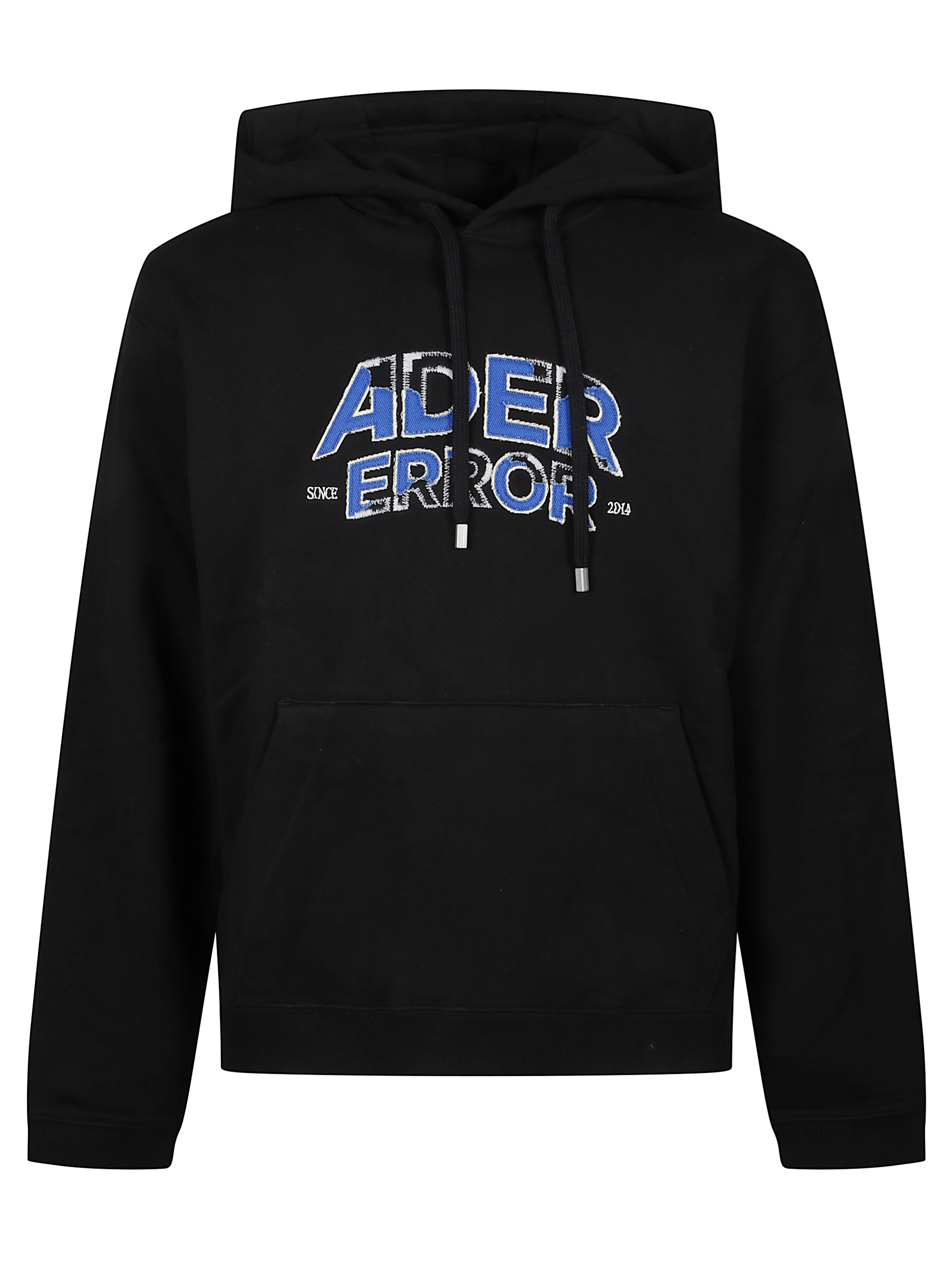 Ader Error Long-sleeved Hooded Sweatshirt In Black