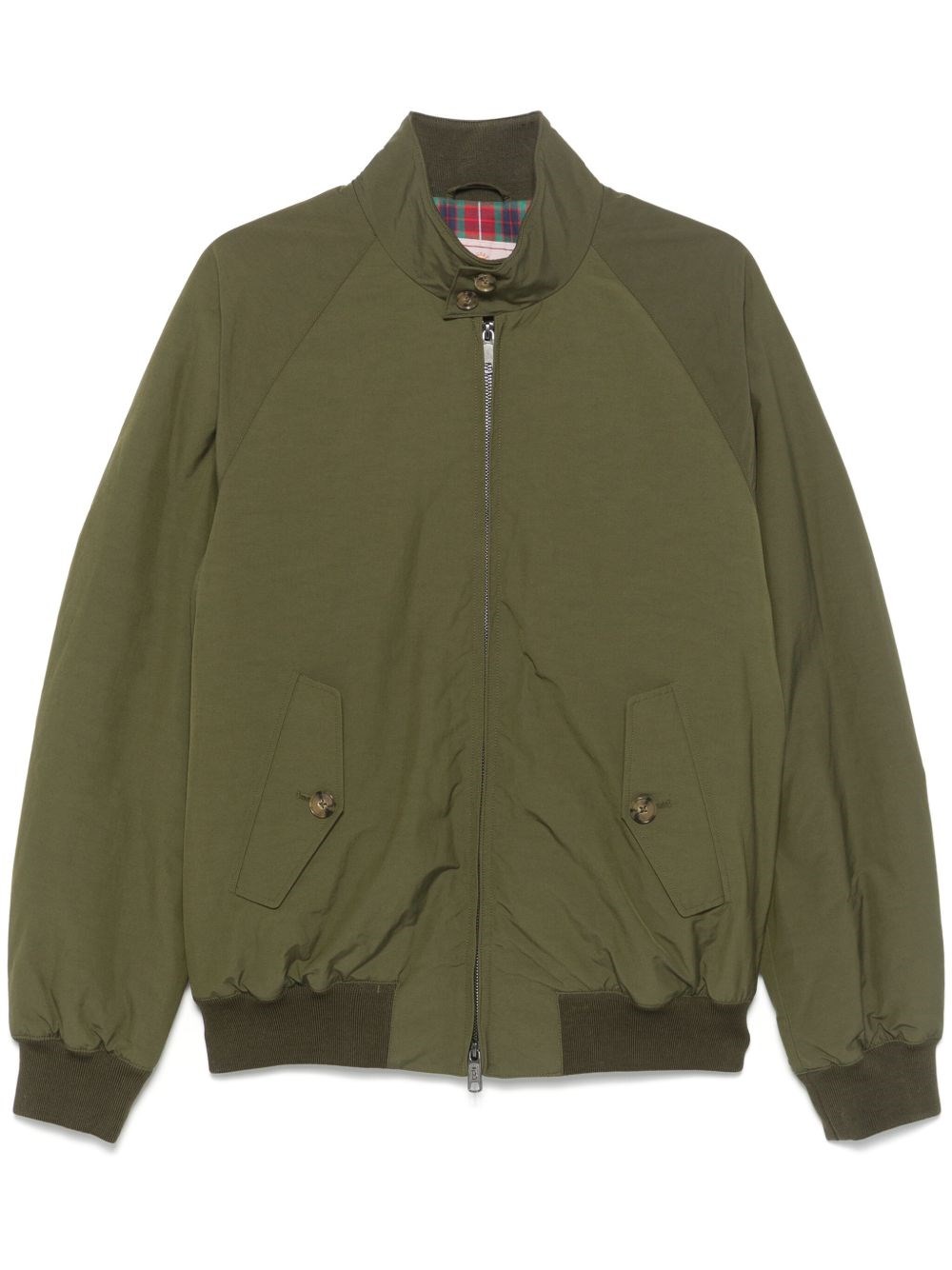 Baracuta Padded Jacket Featuring Stand-up Collar In Green