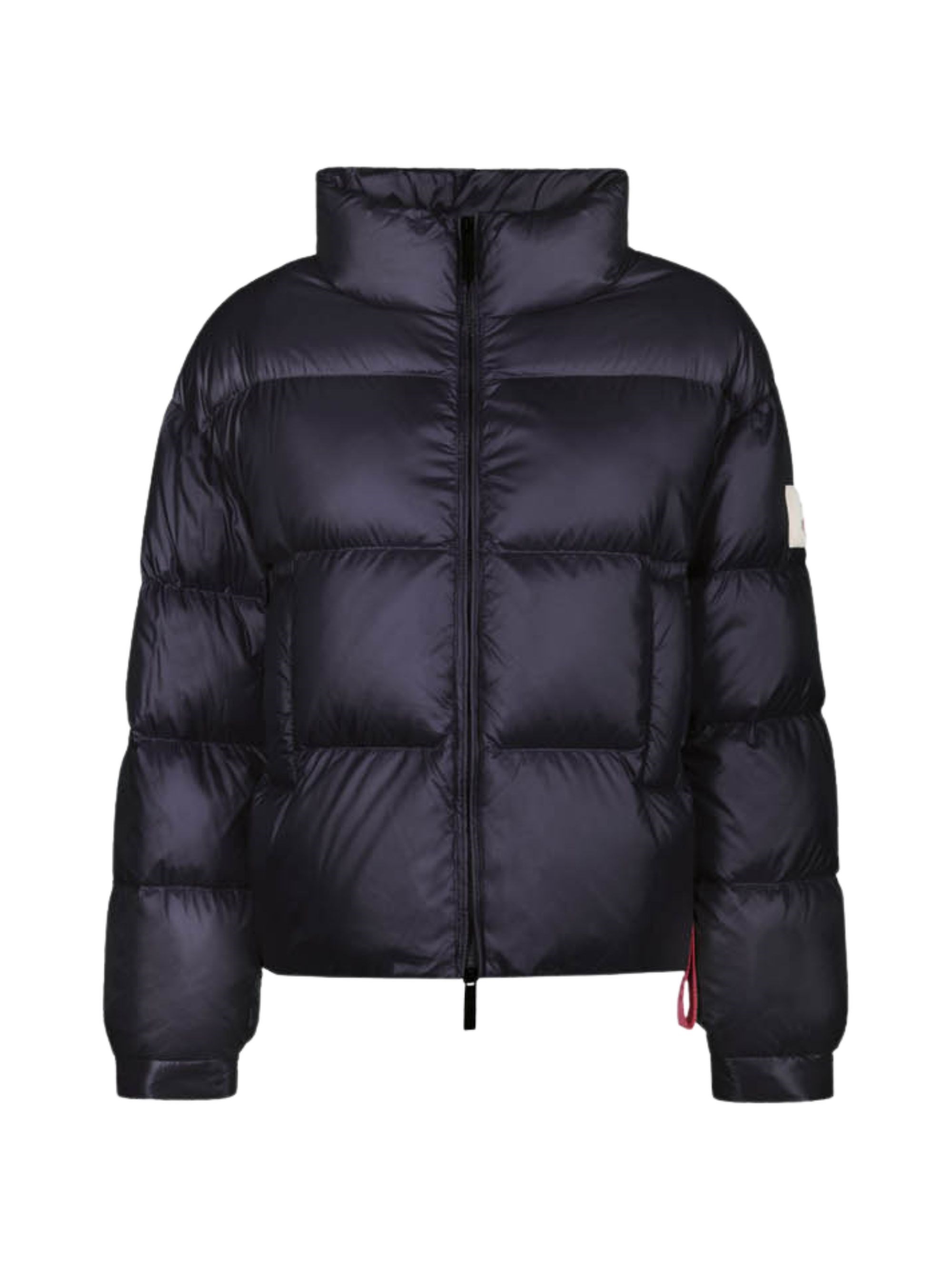 After Label Feather Coat With Higt Neck In Brown