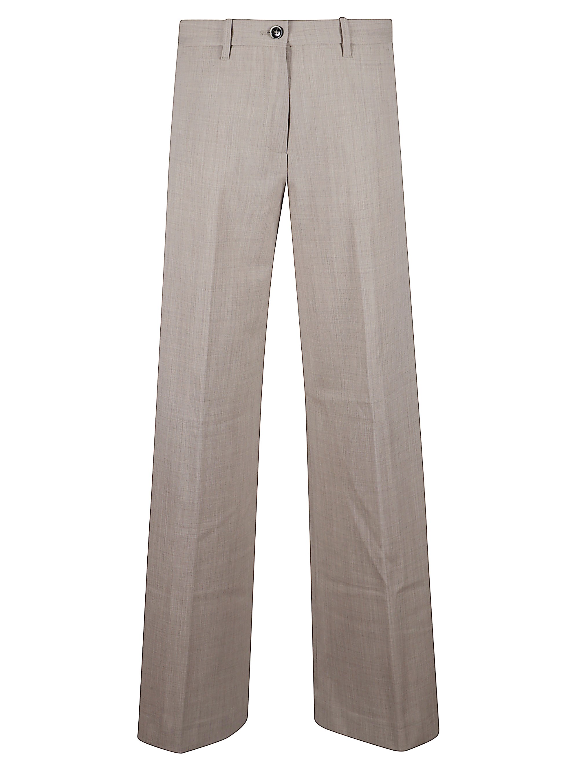 Nine In The Morning Nadia Palazzo Trousers In Gray
