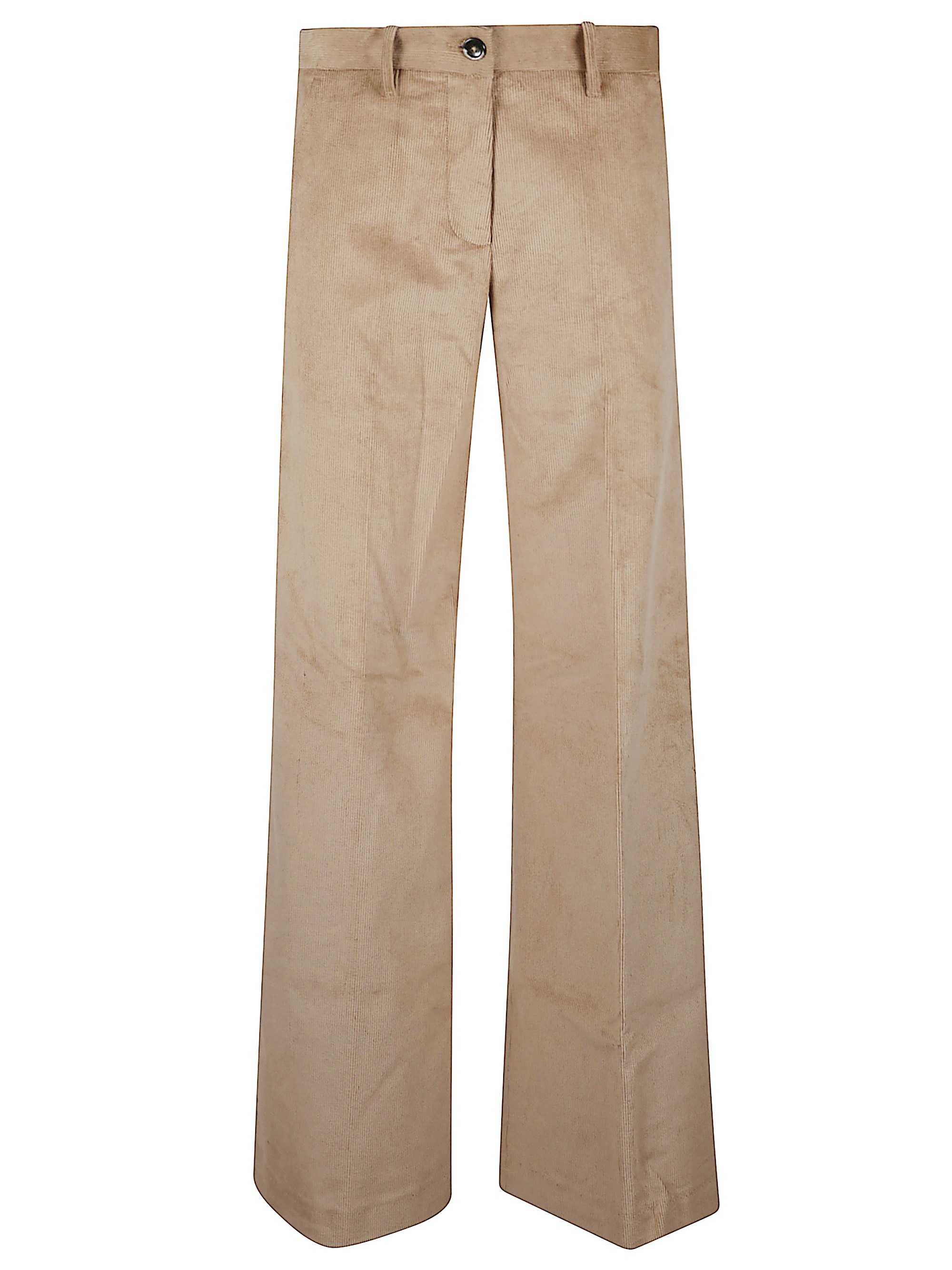 Nine In The Morning Nadia Palazzo Trousers In Neutral
