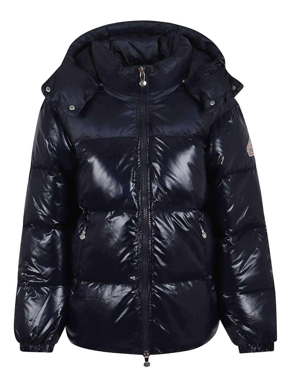 Pyrenex Lively Long Hooded Quilted Jacket In Blue