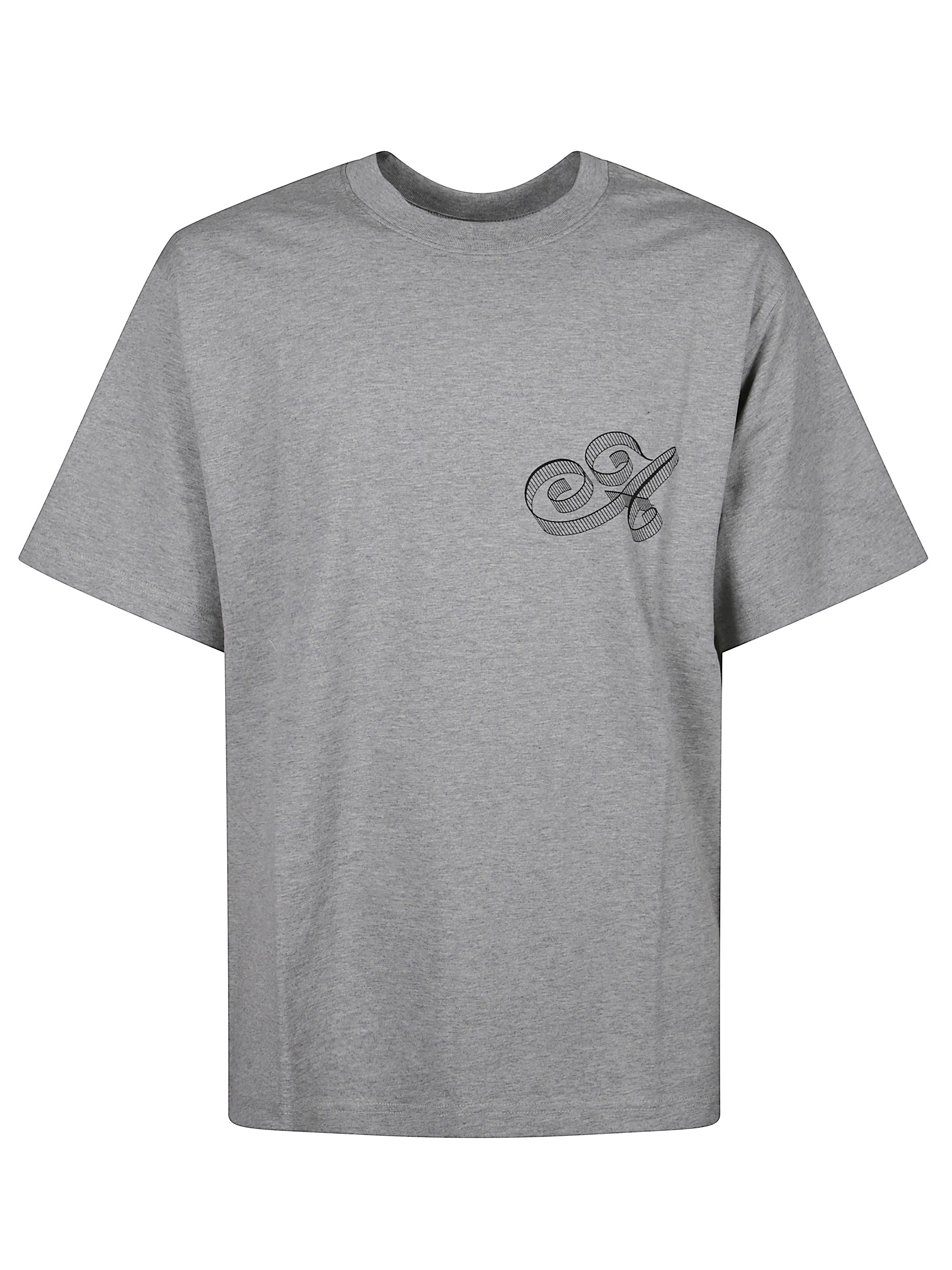 Awake Ny Short-sleeve Crew-neck T-shirt In Gray