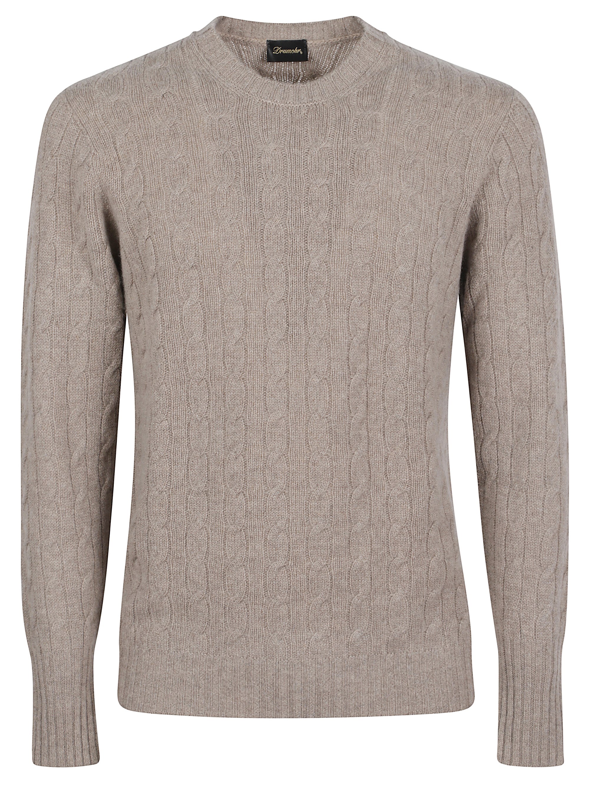 Drumohr Roundneck Braided Wool Sweather