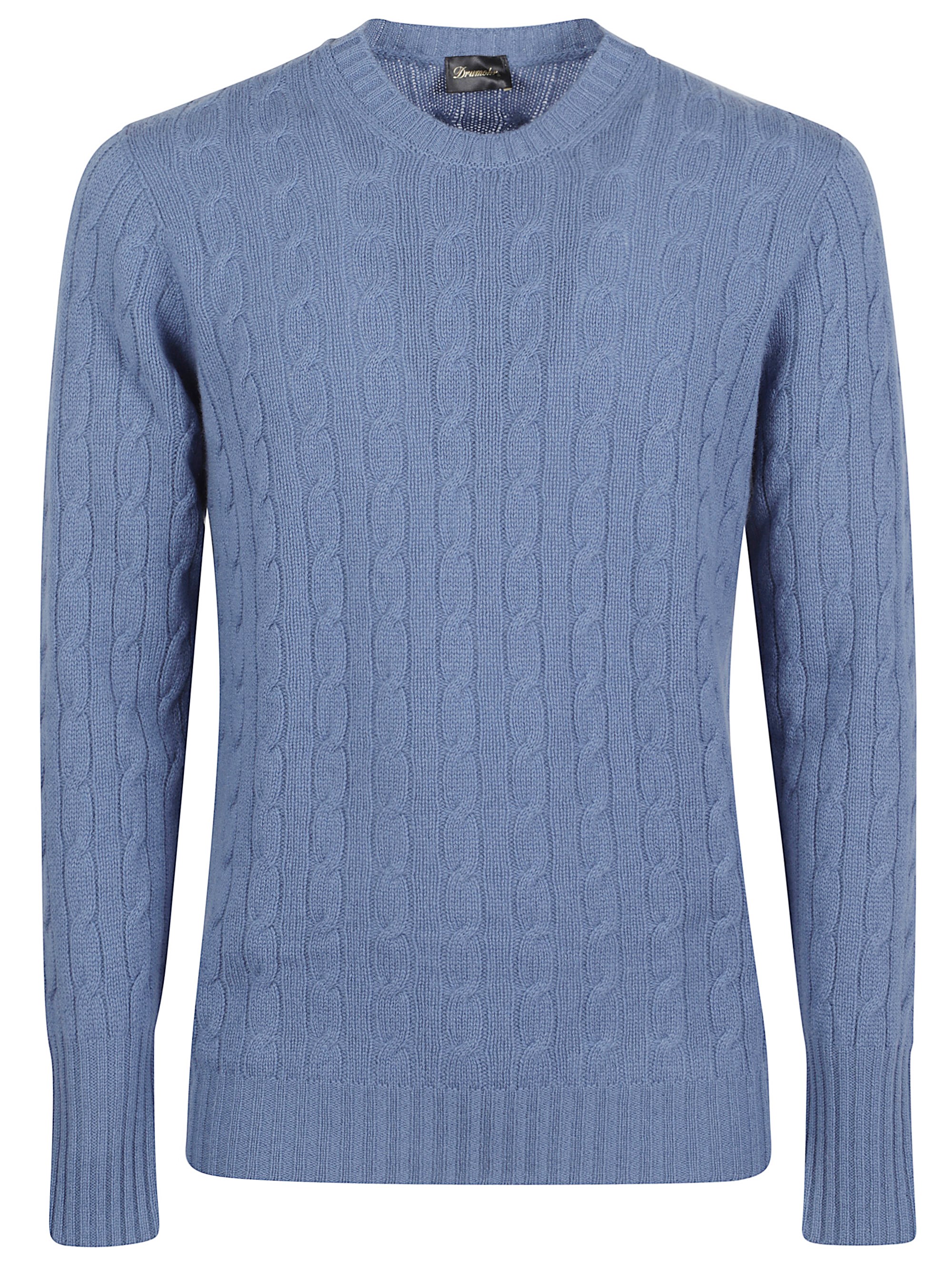 Drumohr Roundneck Braided Wool Sweather