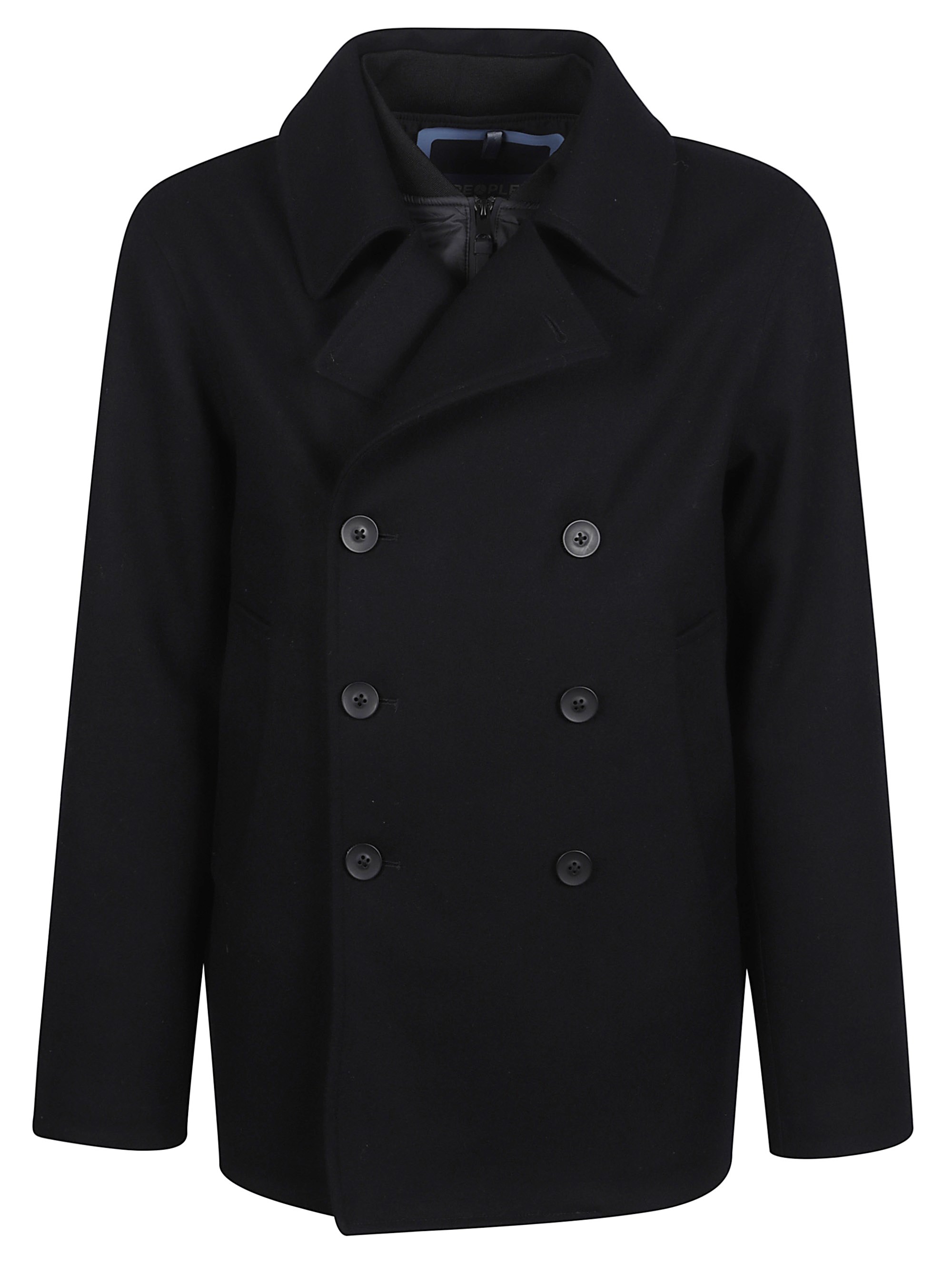 PEOPLE OF SHIBUYA Double-Breasted Coat