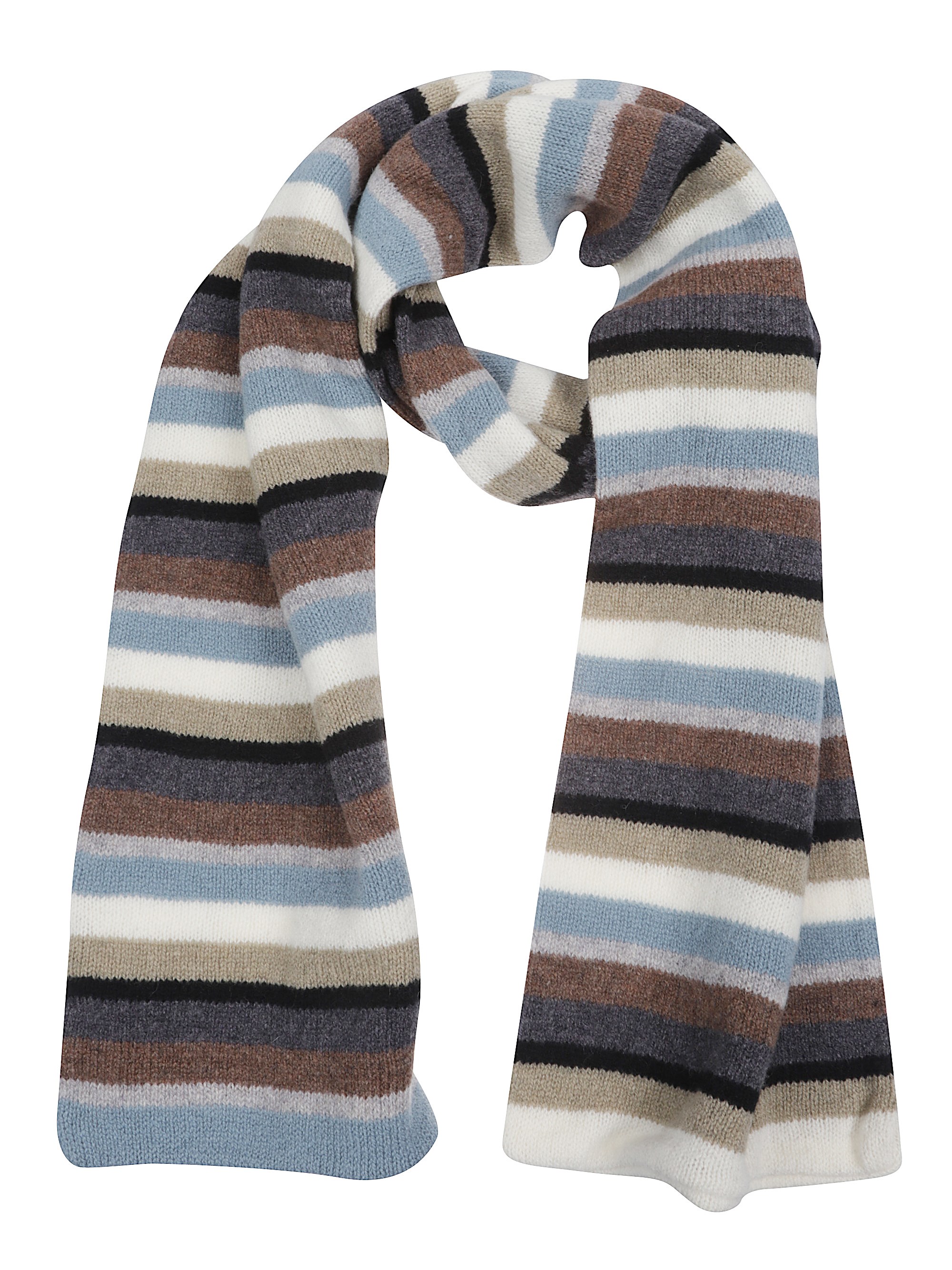Paul Smith Kahlo Stripe Scarf In Blue