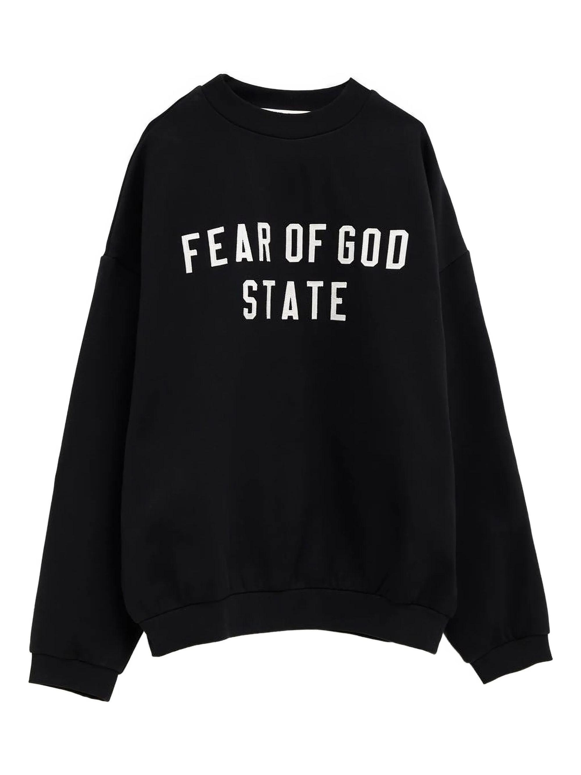 Essentials Crewneck Sweatshirt With Print In Black