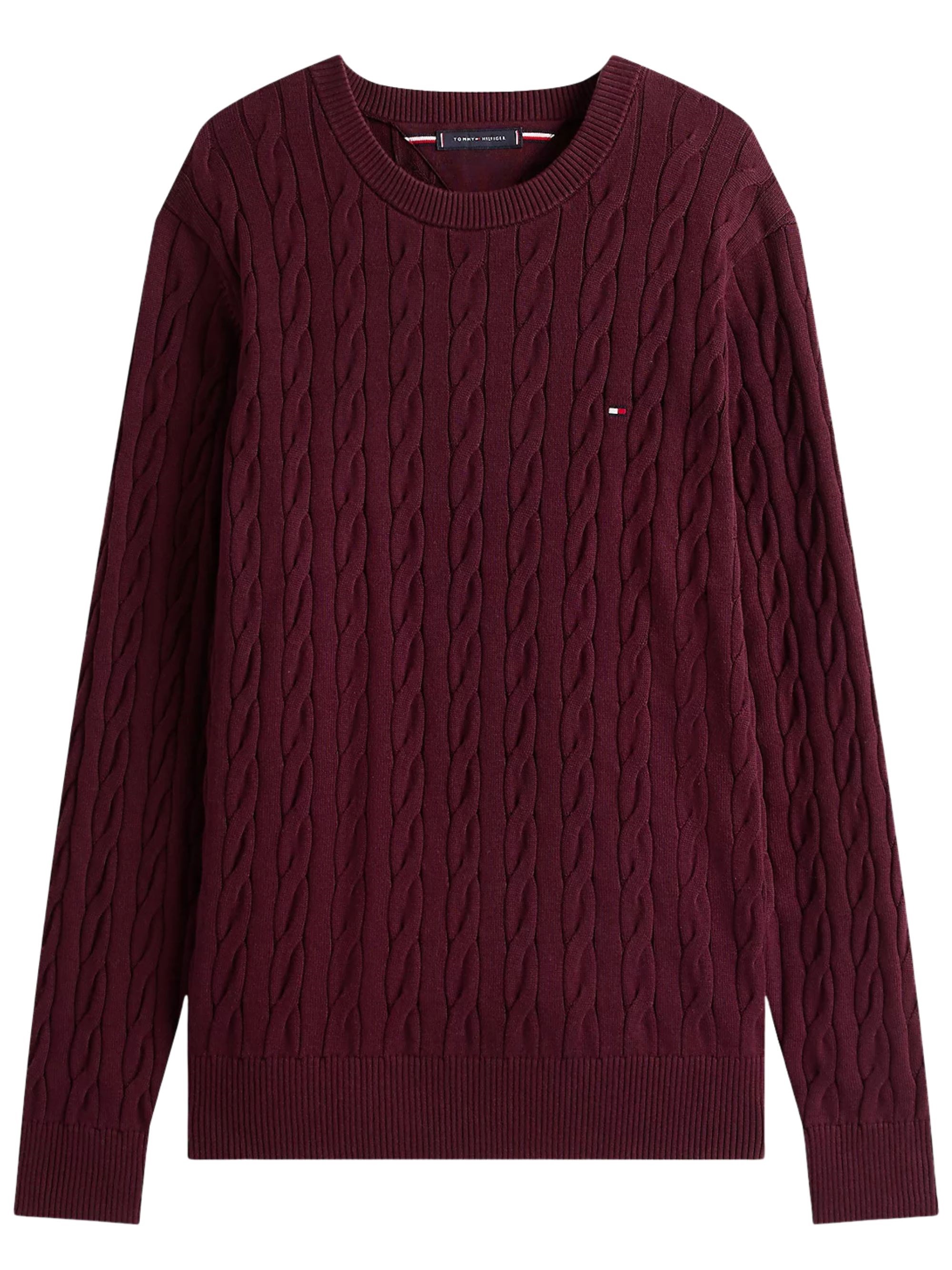 Tommy Hilfiger Cable Knit Crew Neck Sweater
