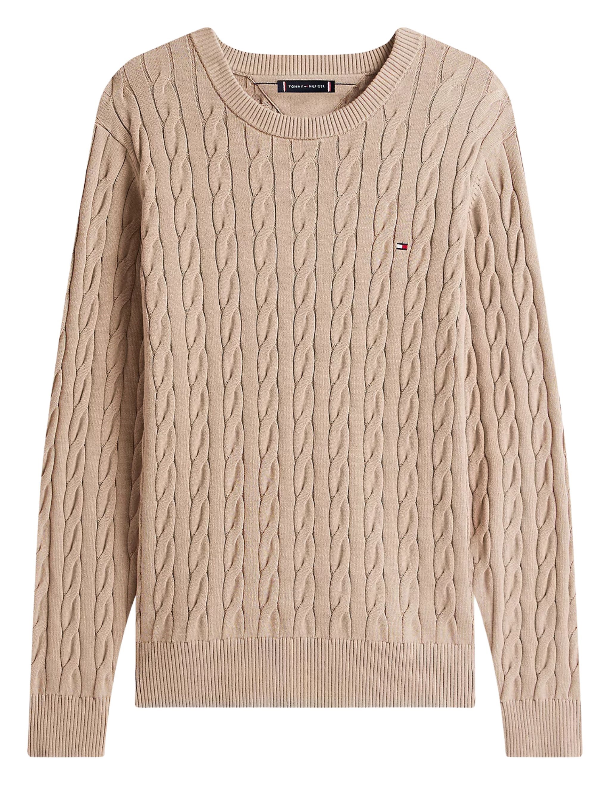 Tommy Hilfiger Cable Knit Crew Neck Sweater