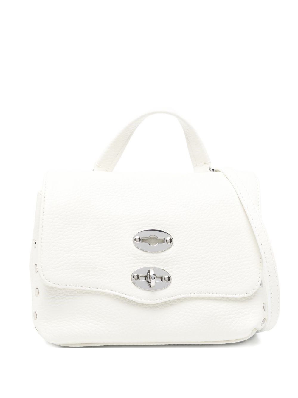 Zanellato Postina Daily Baby Leather Handbag In White