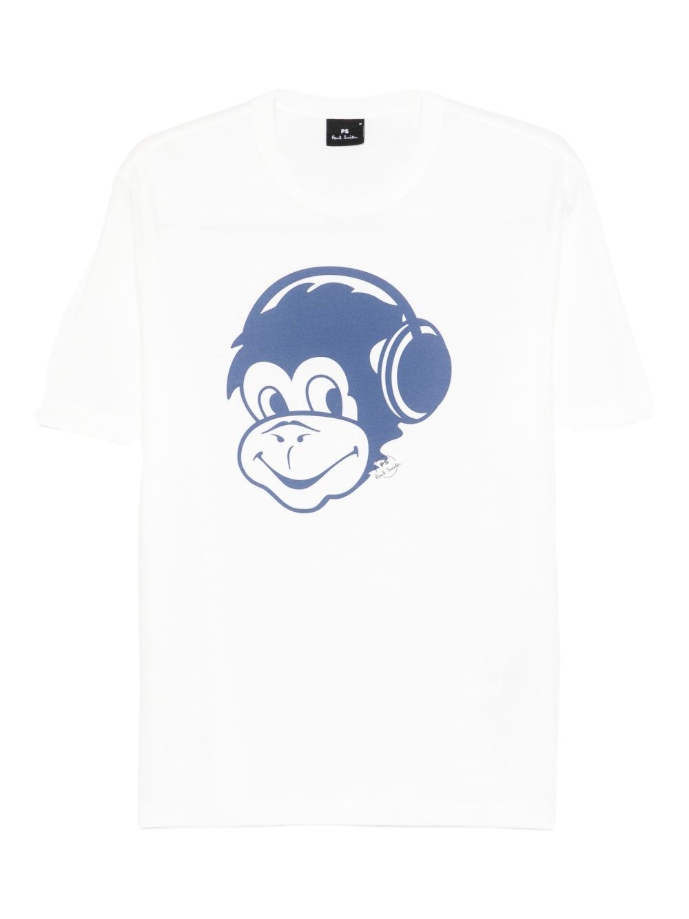 PS PAUL SMITH Monkey Headphone Cotton T-Shirt