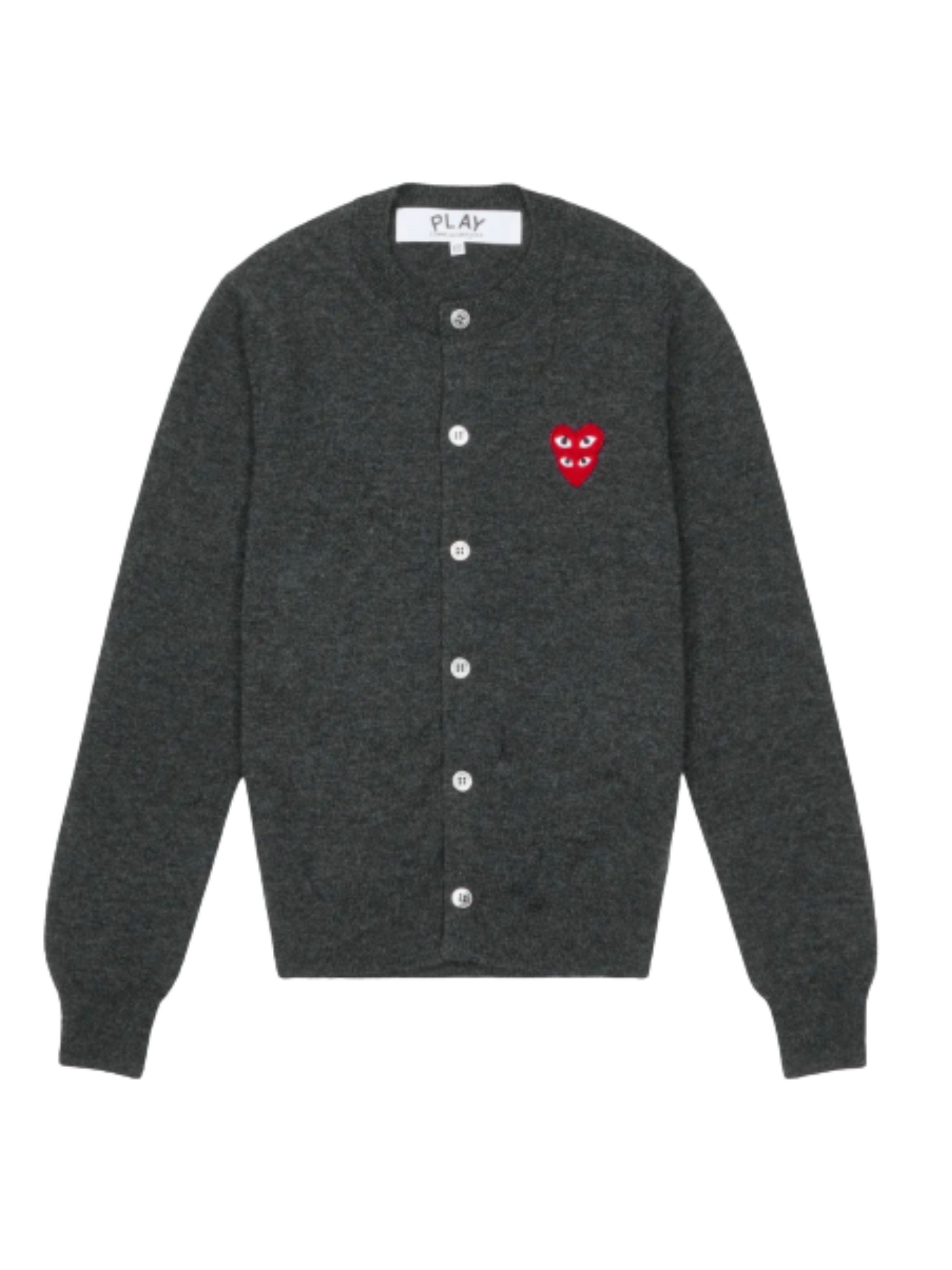 COMME DES GARÇONS Wool Cardigan With Heart