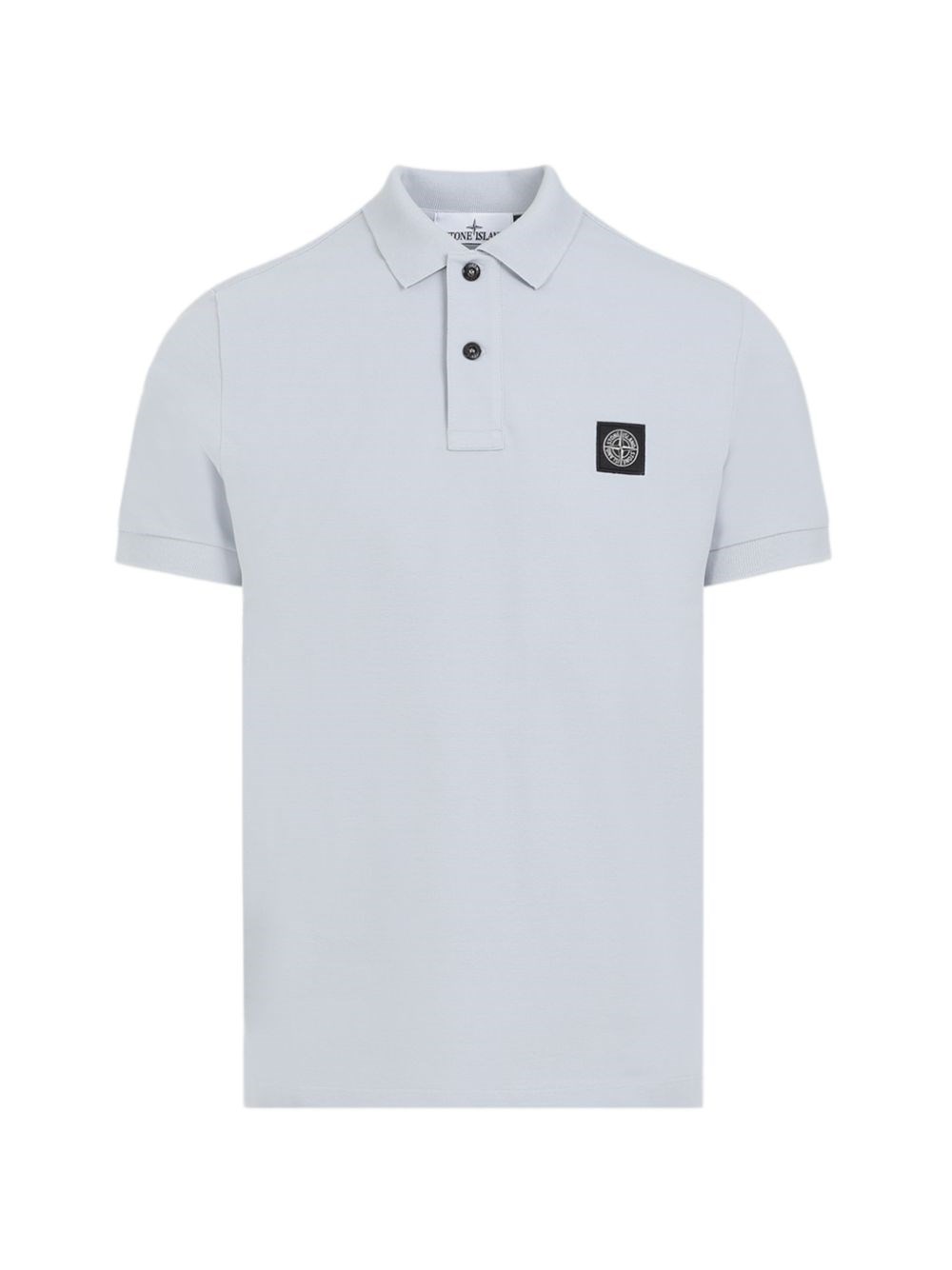 Stone Island Logo Cotton Polo Shirt
