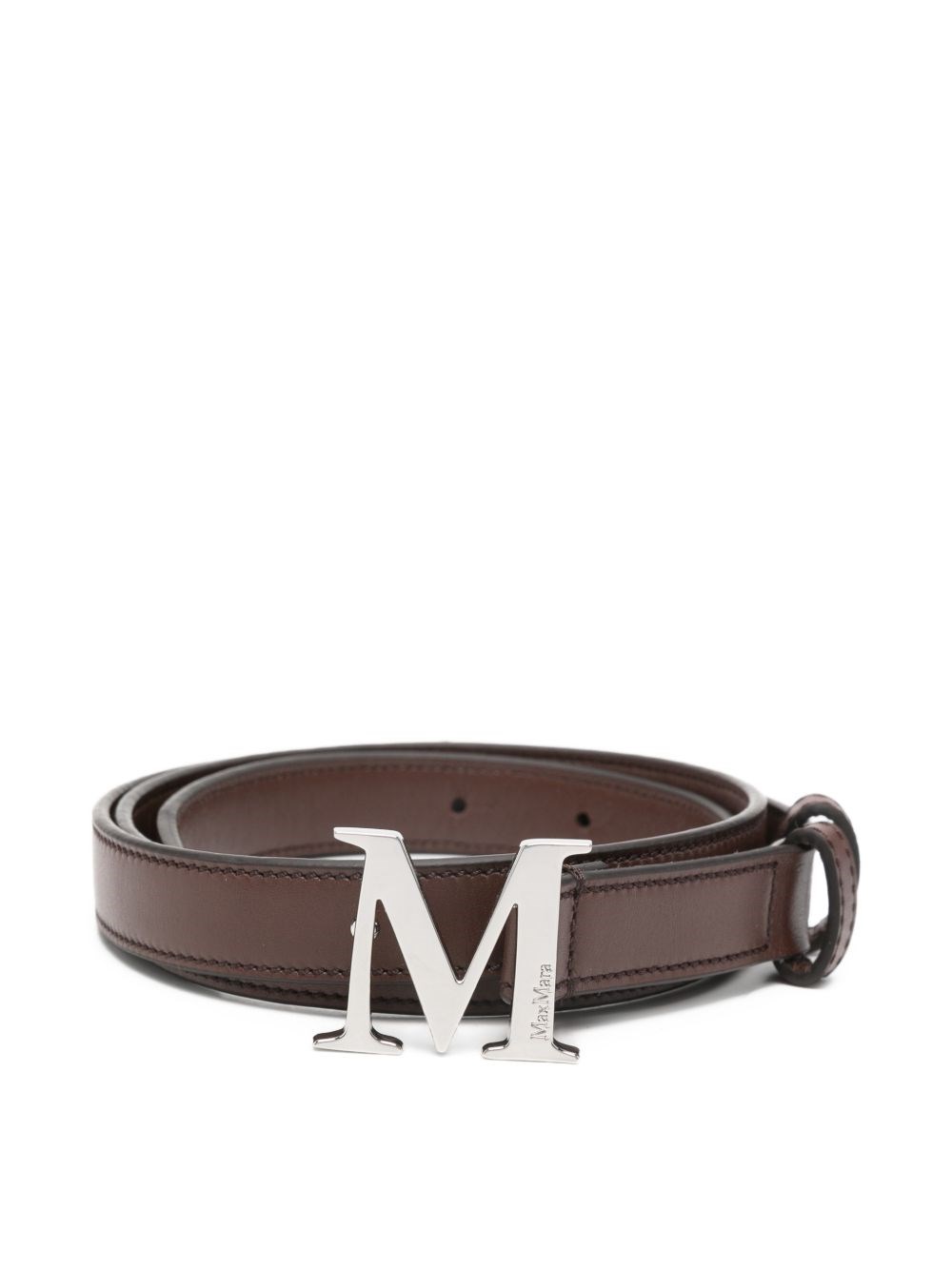 Max Mara Leather Belt In Brown