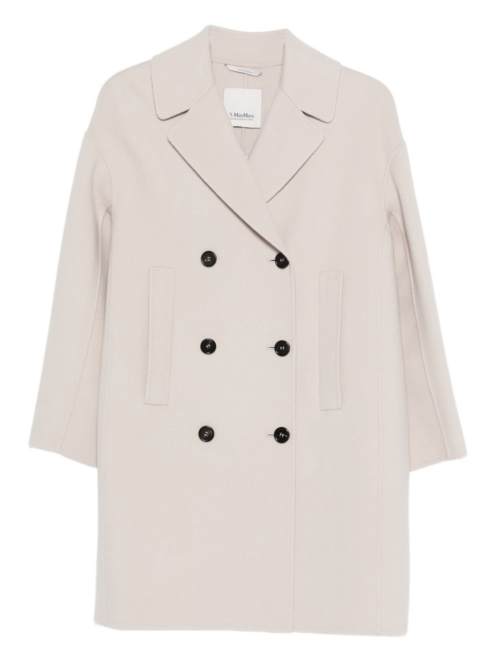 S Max Mara Wool Double-Breasted Coat