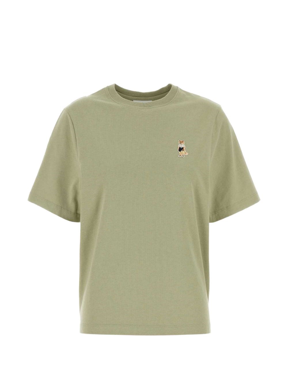 Maison Kitsuné Maison Kitsune' Dressed Fox Cotton T-shirt In Green