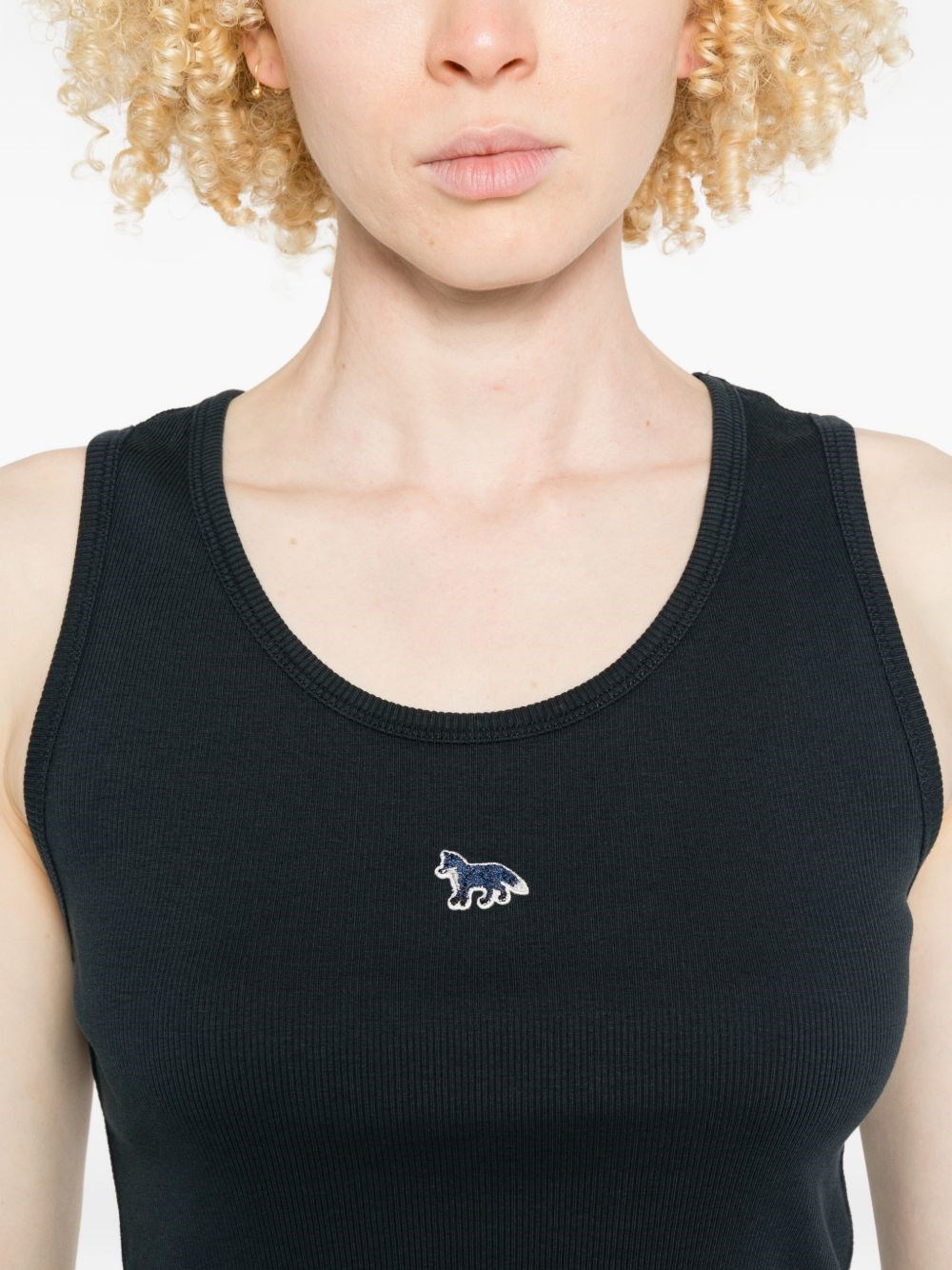 MAISON KITSUNE' Baby Fox Cotton Tank Top