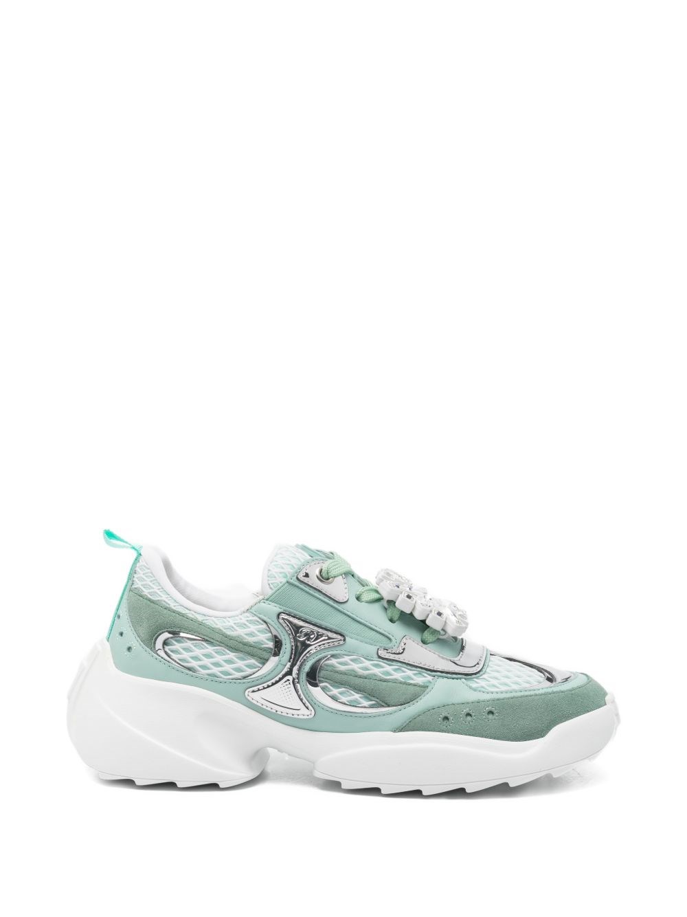 Roger Vivier Viv On The Run Sneakers In Blue