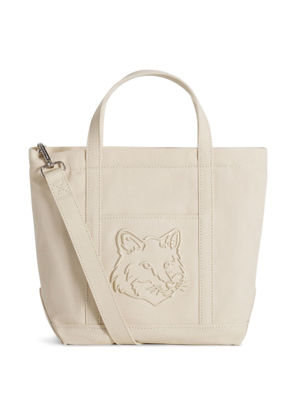 MAISON KITSUNE' Fox Head Small Canvas Tote