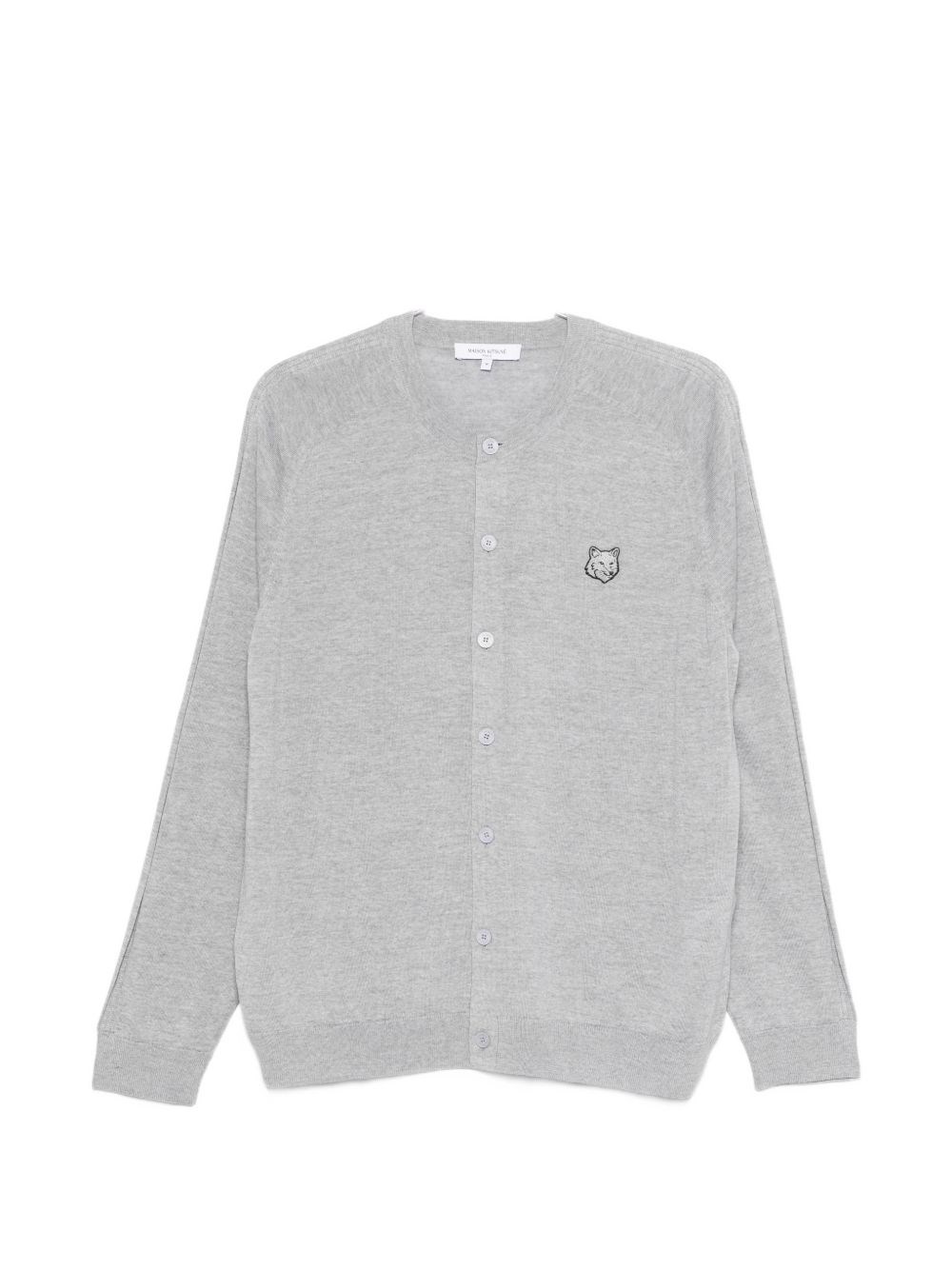MAISON KITSUNE' Fox Head Wool Cardigan