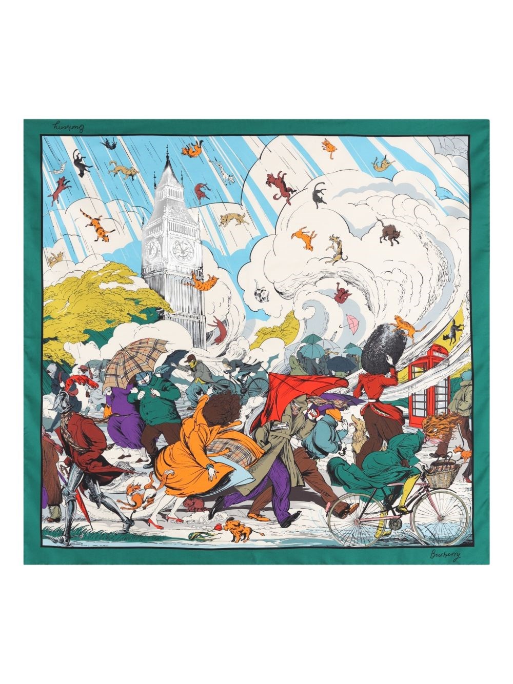 Burberry Printed Silk Foulard