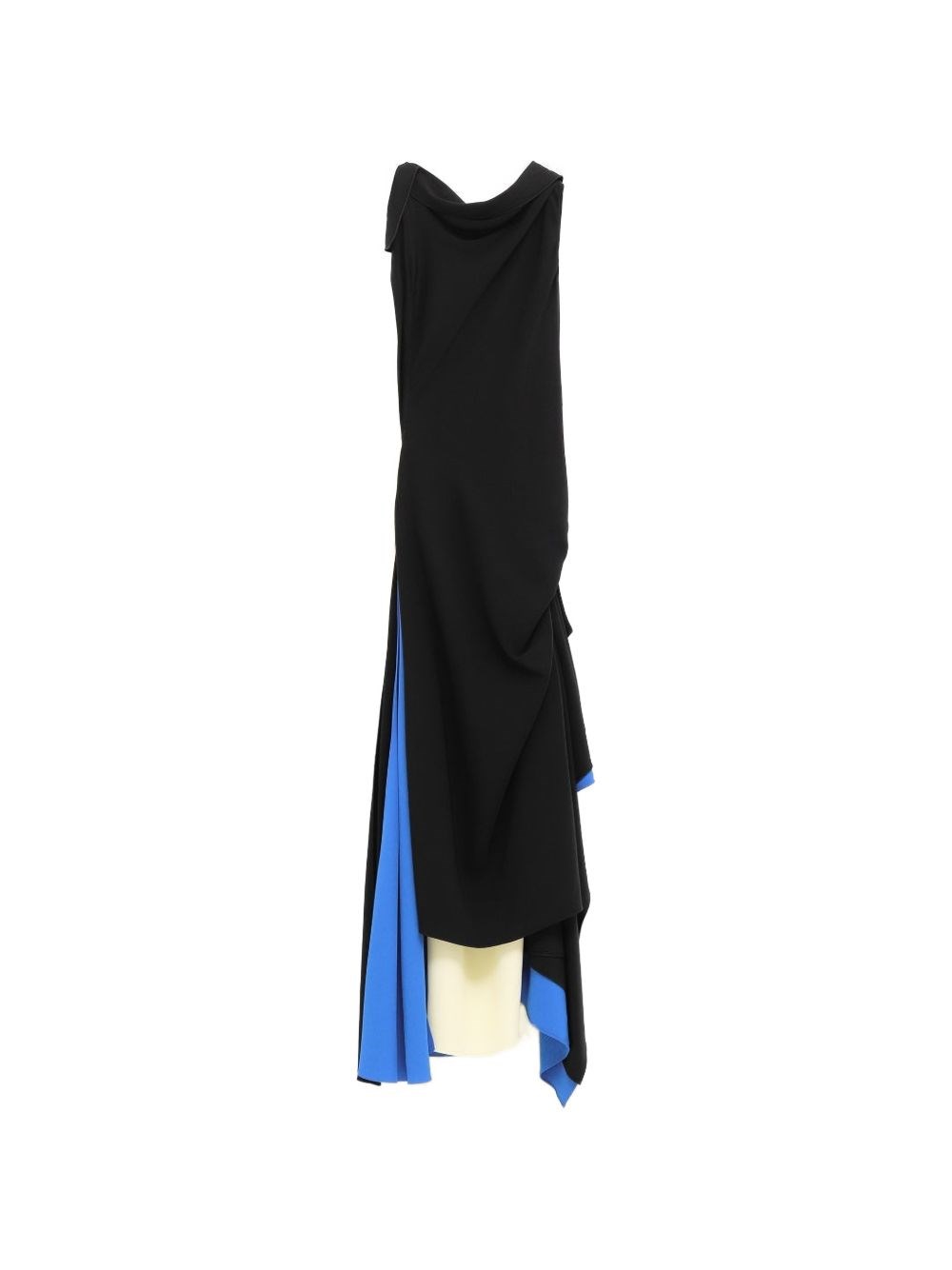 Loewe Long Asymmetric Dress In Black