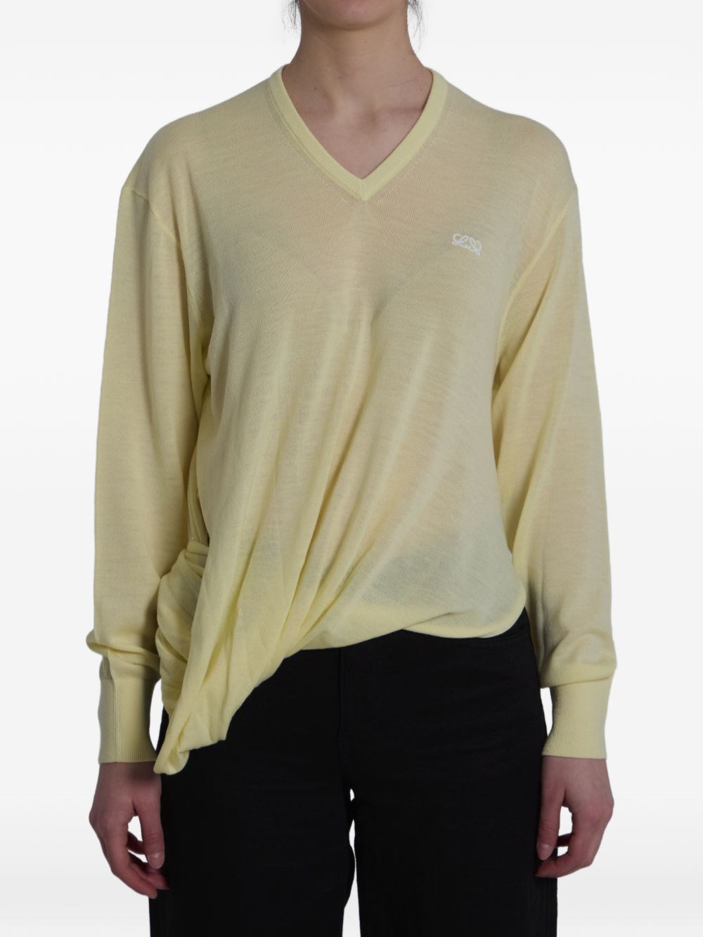 Loewe Wool V-Necked Sweater