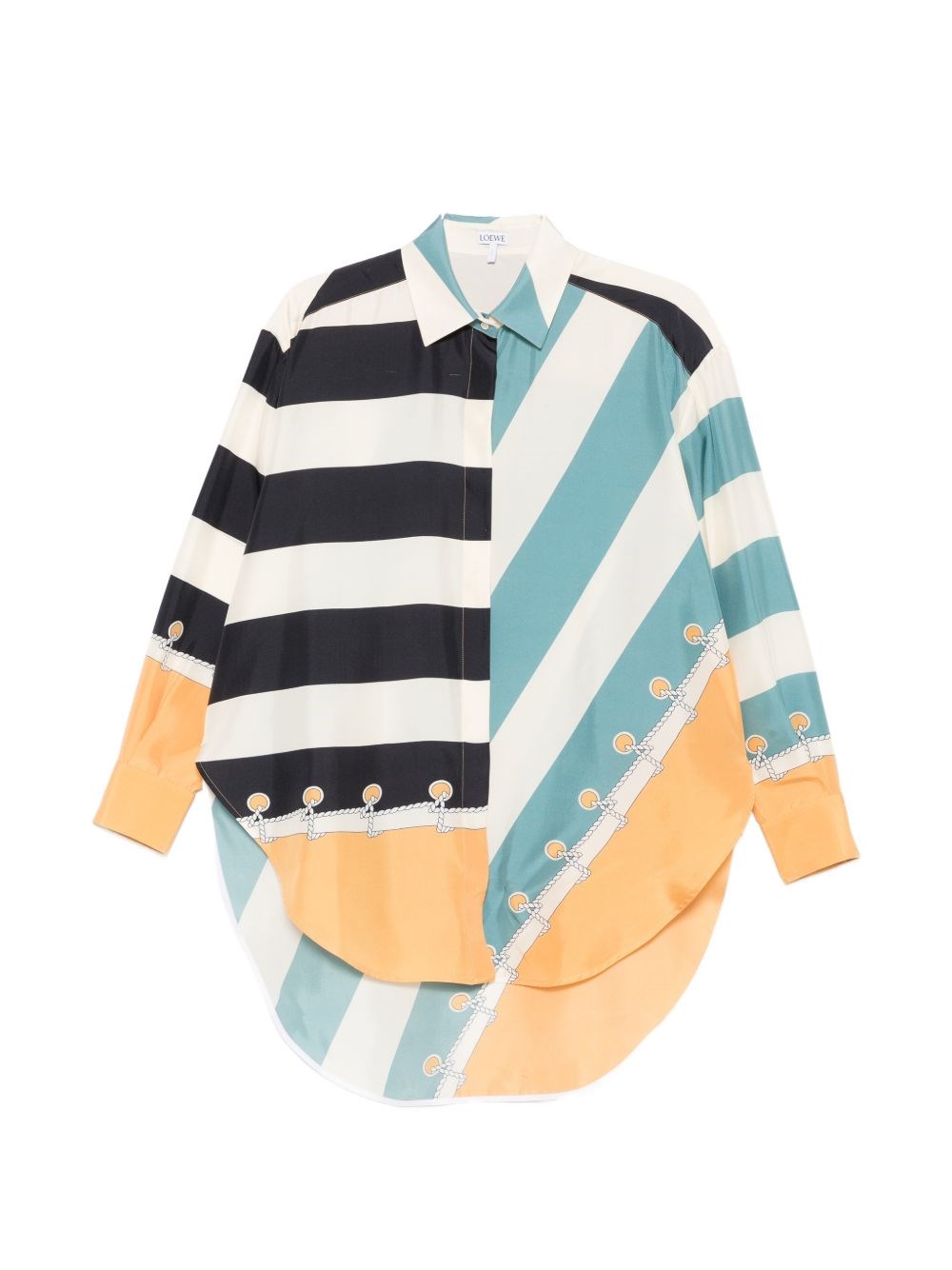 Loewe Camicia In Seta Stampata