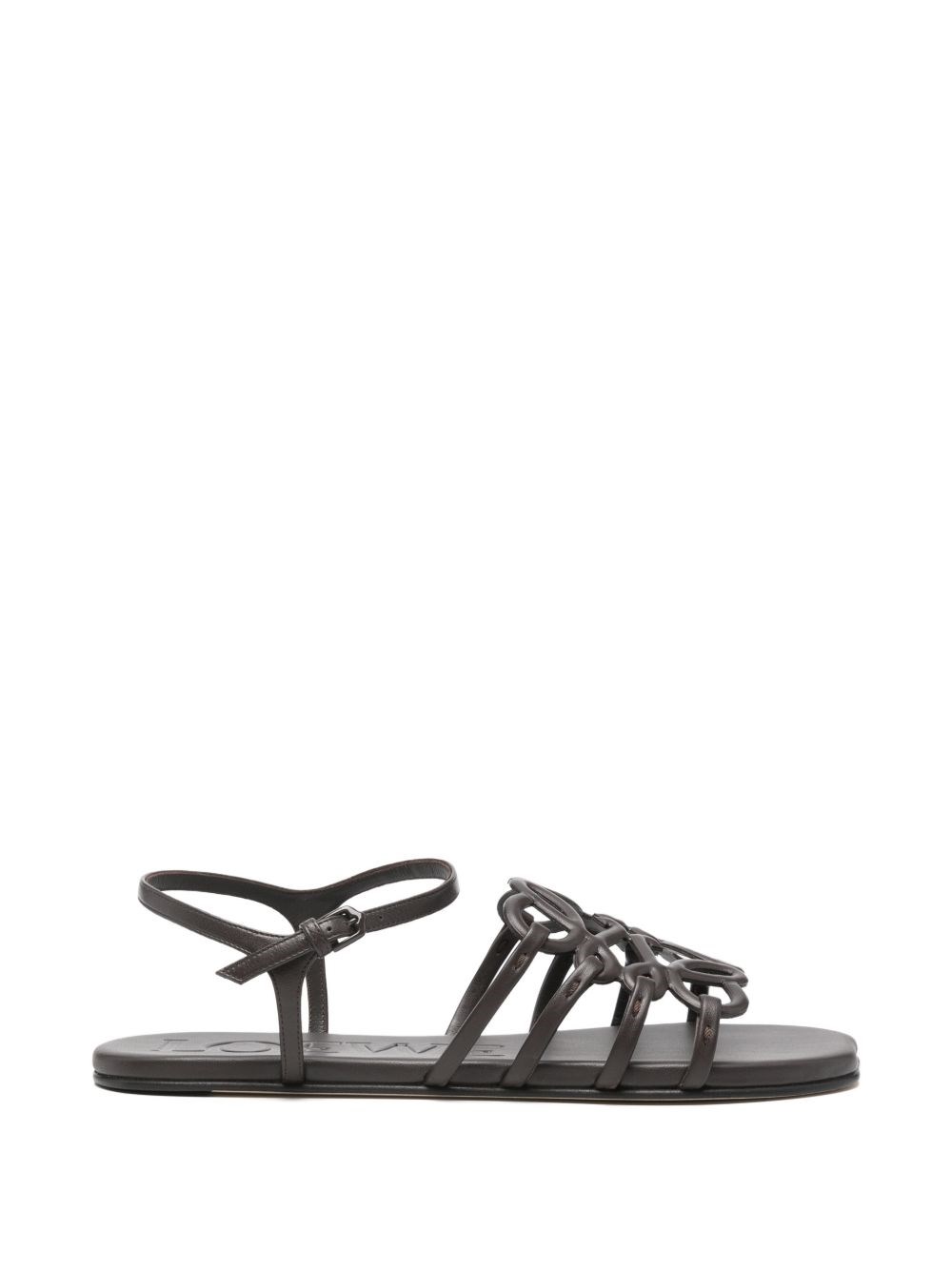 LOEWE PAULA’S IBIZA Petal Anagram Leather Sandals